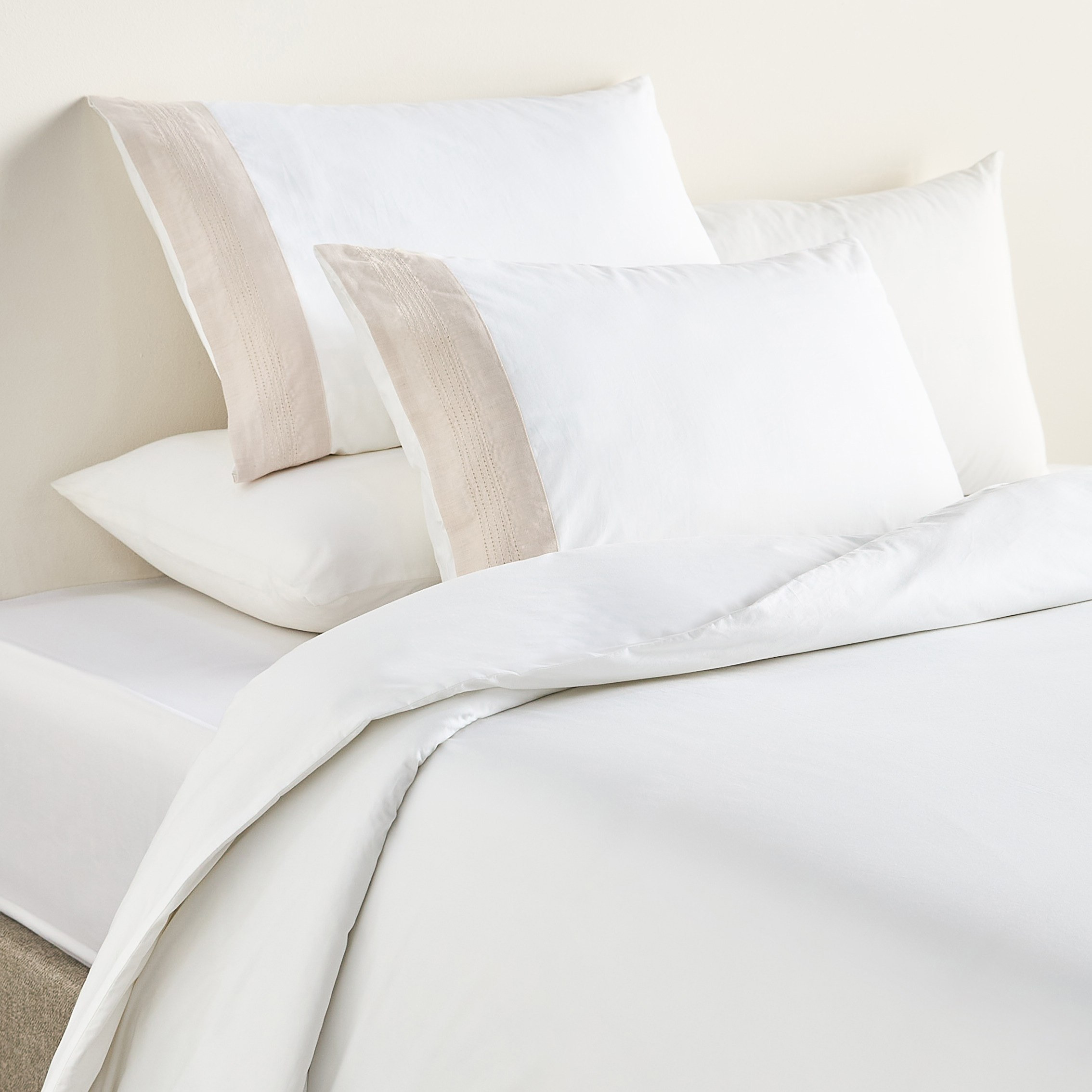 Velair Egyptian Cotton 400 Thread Count 3-Piece King Duvet Cover Set - 220x230 cm-household-bedding-duvetandcovers-duvetcovers-image-1
