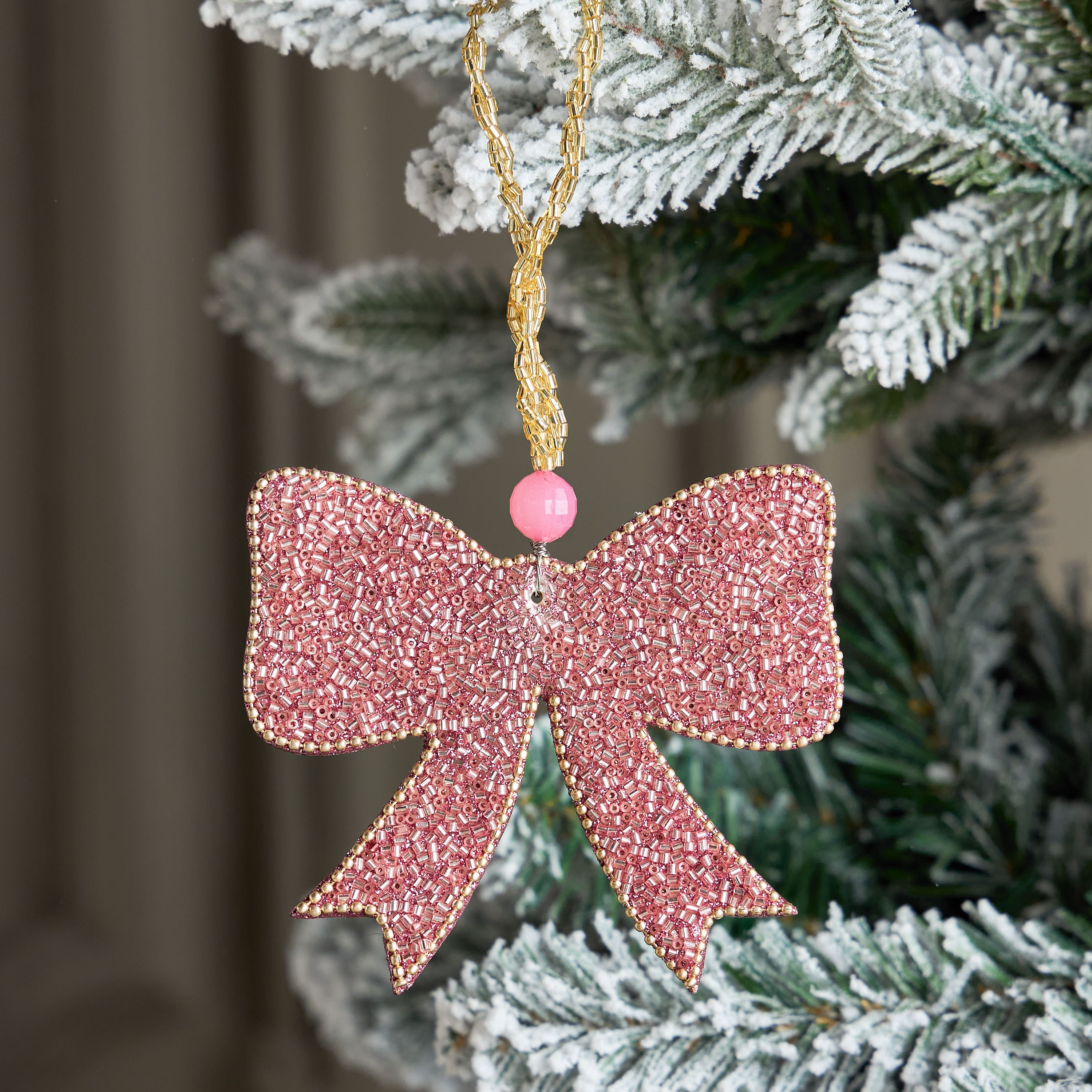 Bow Hanging Tree Ornament - 4x4 cm-household-christmas-treesandornaments-treeornaments-image-1