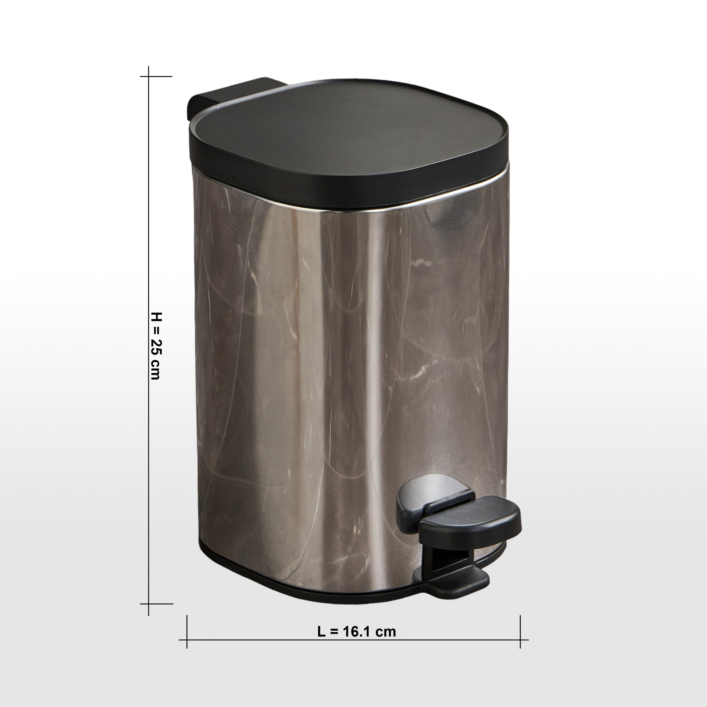 Ricco Step Waste Bin - 3 L-household-bathandlaundry-wastebinsandaccessories-image-7