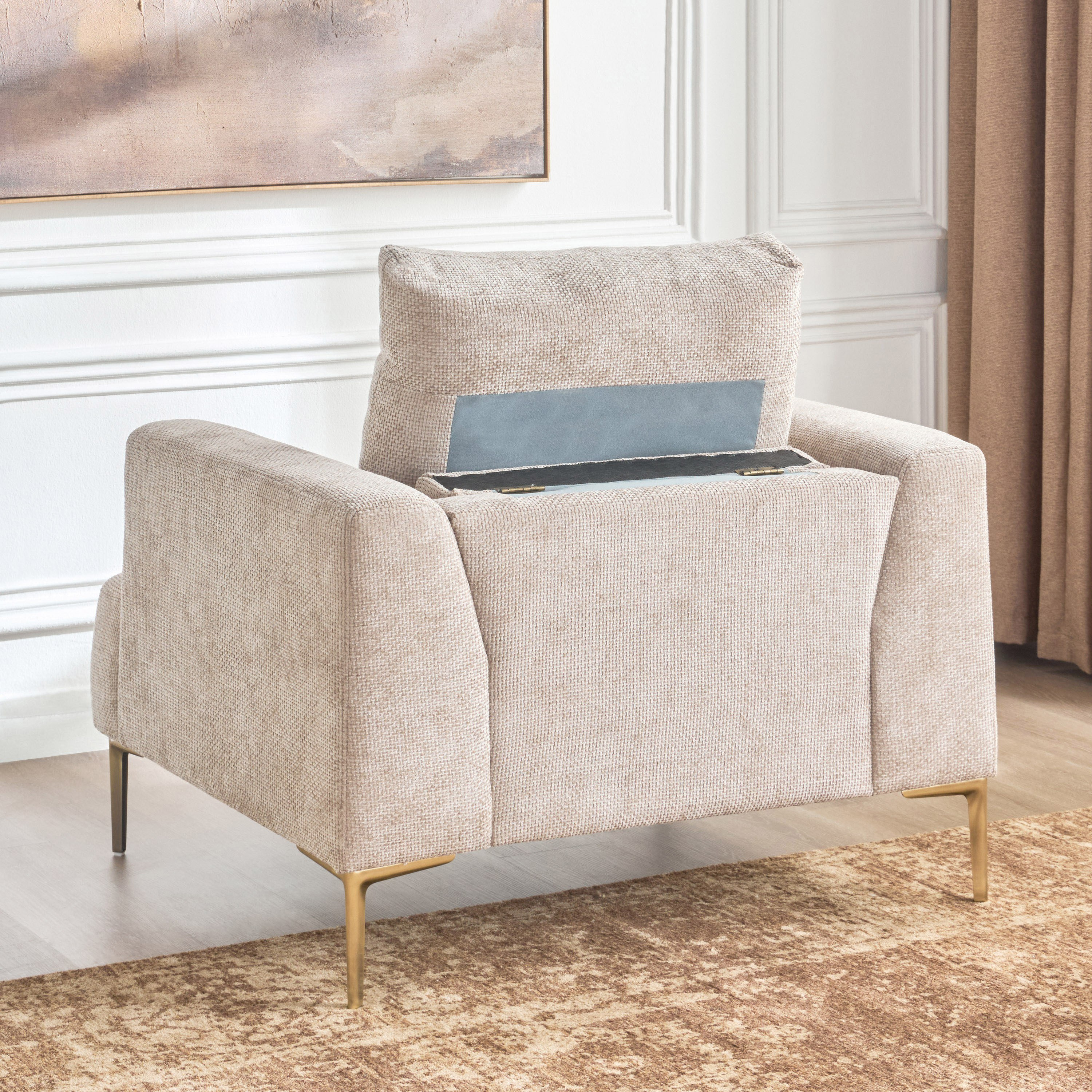 كرسي قماش بمساند ذراعين - فونيكس-furniture-sofaandseating-armchairs-image-4