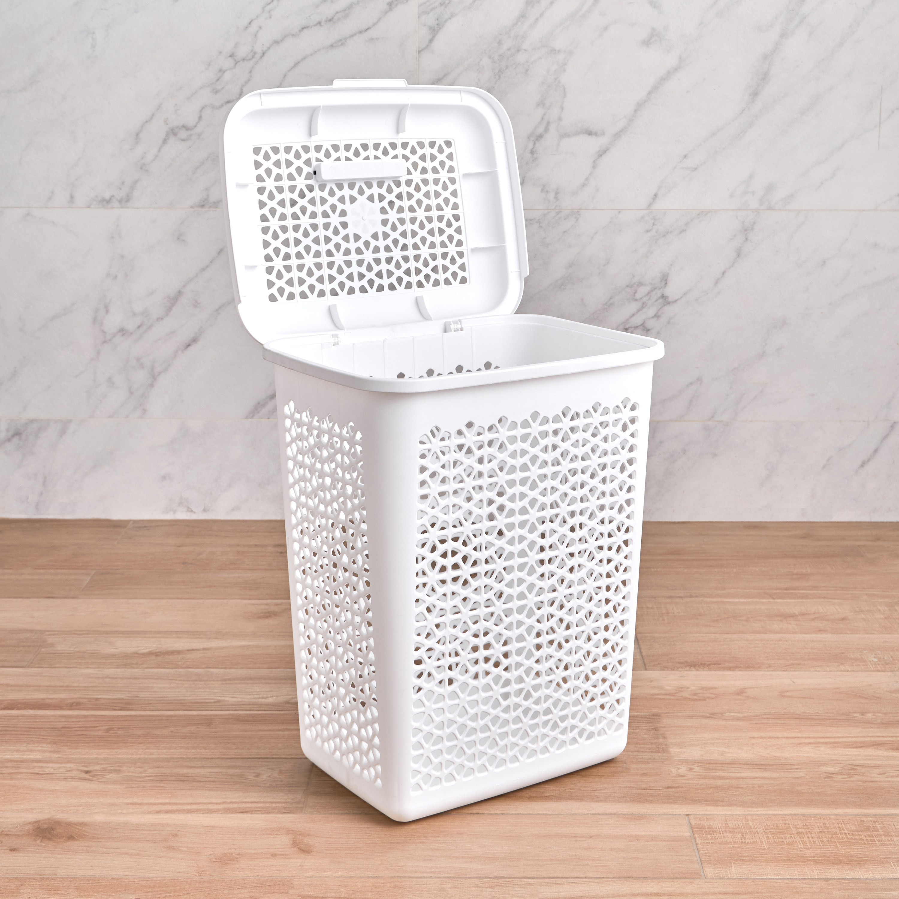 Tusca Laundry Basket With Lid-household-bathandlaundry-laundrysolutions-laundryhampers-image-2