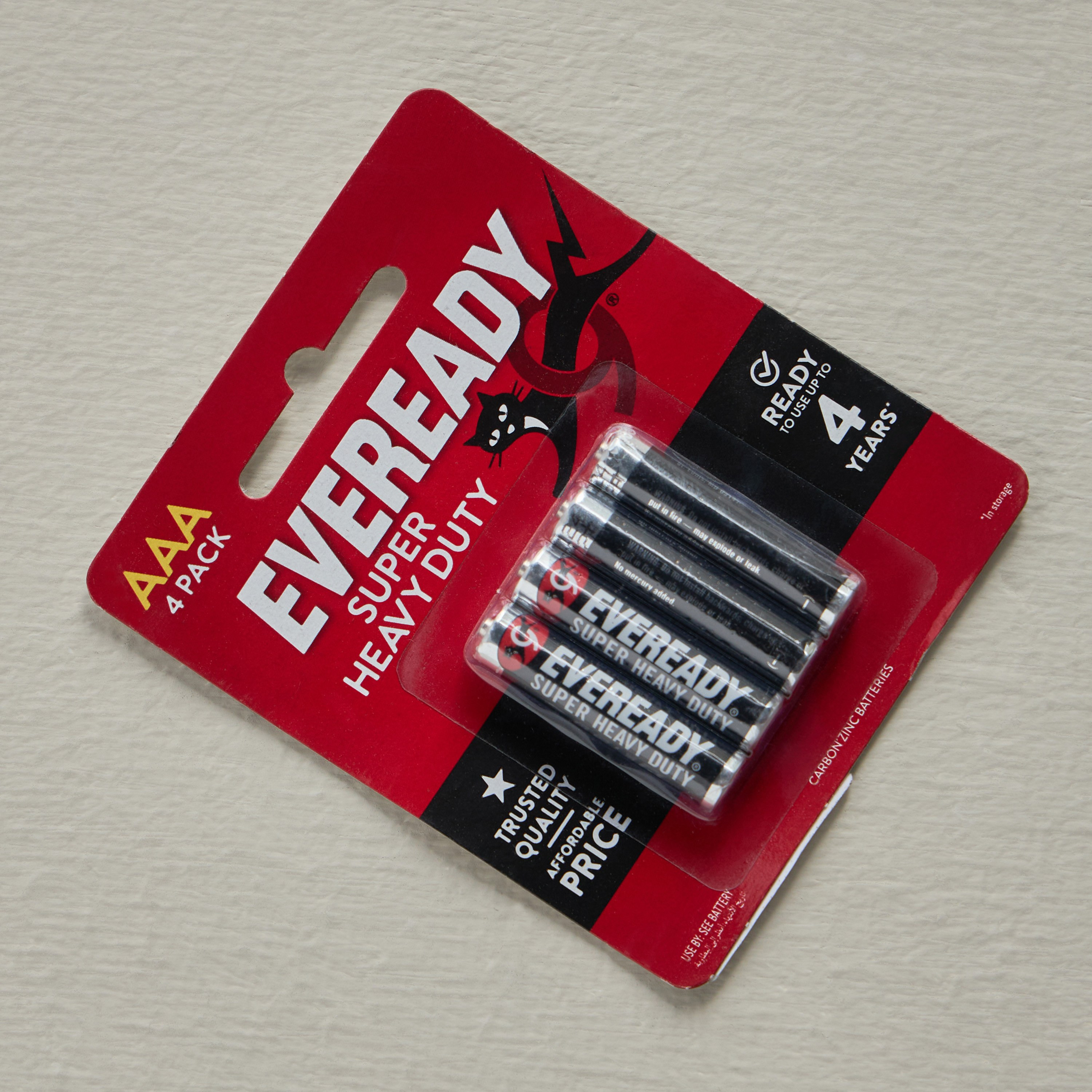 Eveready Super Heavy Duty AAA  Battery - Set of 4-household-lighting-bulbsandbatteries-batteries-image-1