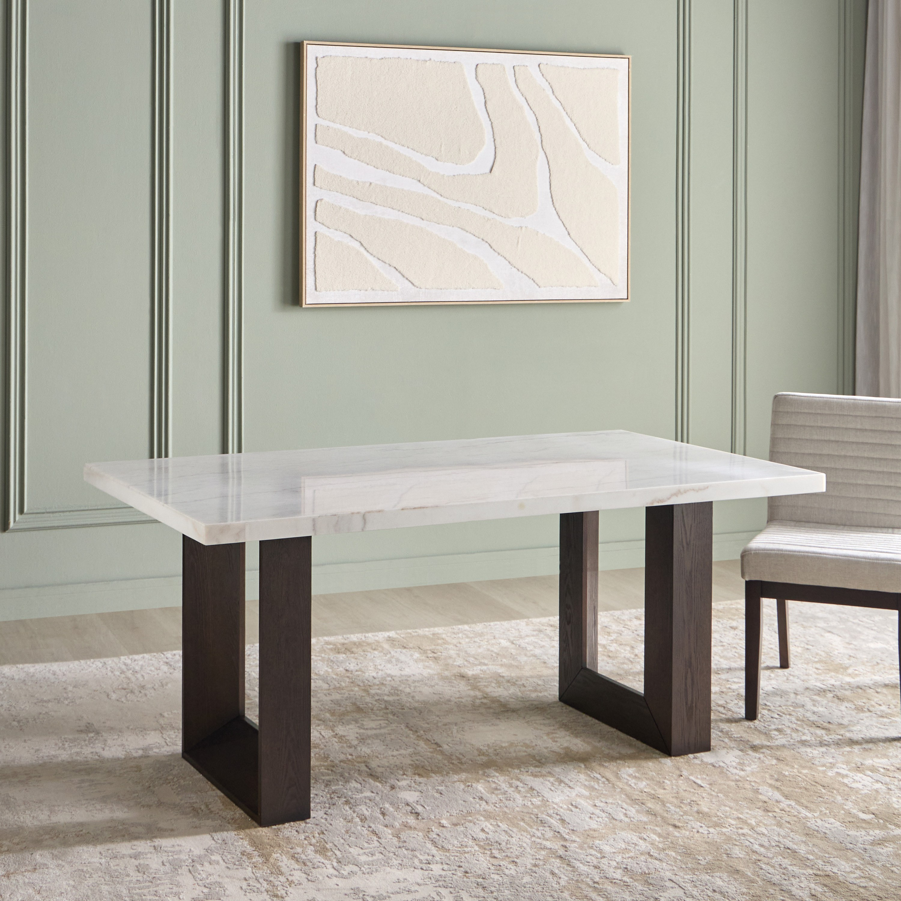 Edwyn 6-Seater Marble Top Dining Table-furniture-diningroom-diningtables-image-1