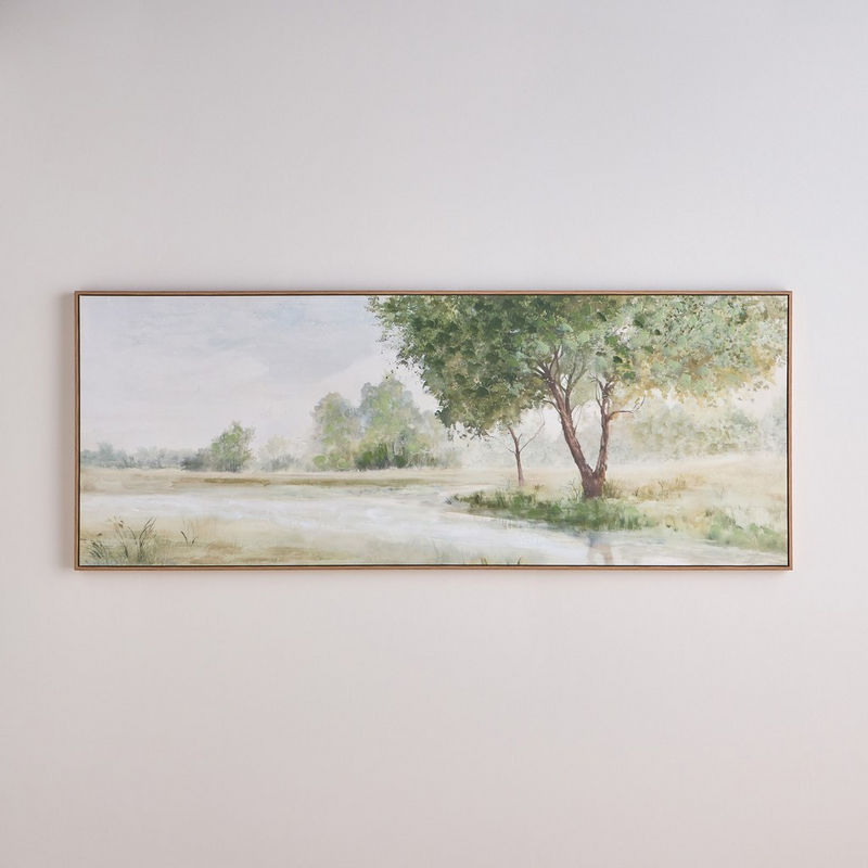 زينة حائط كانفاس مؤطرة - فوريس - 180x70 سم — صورة 1