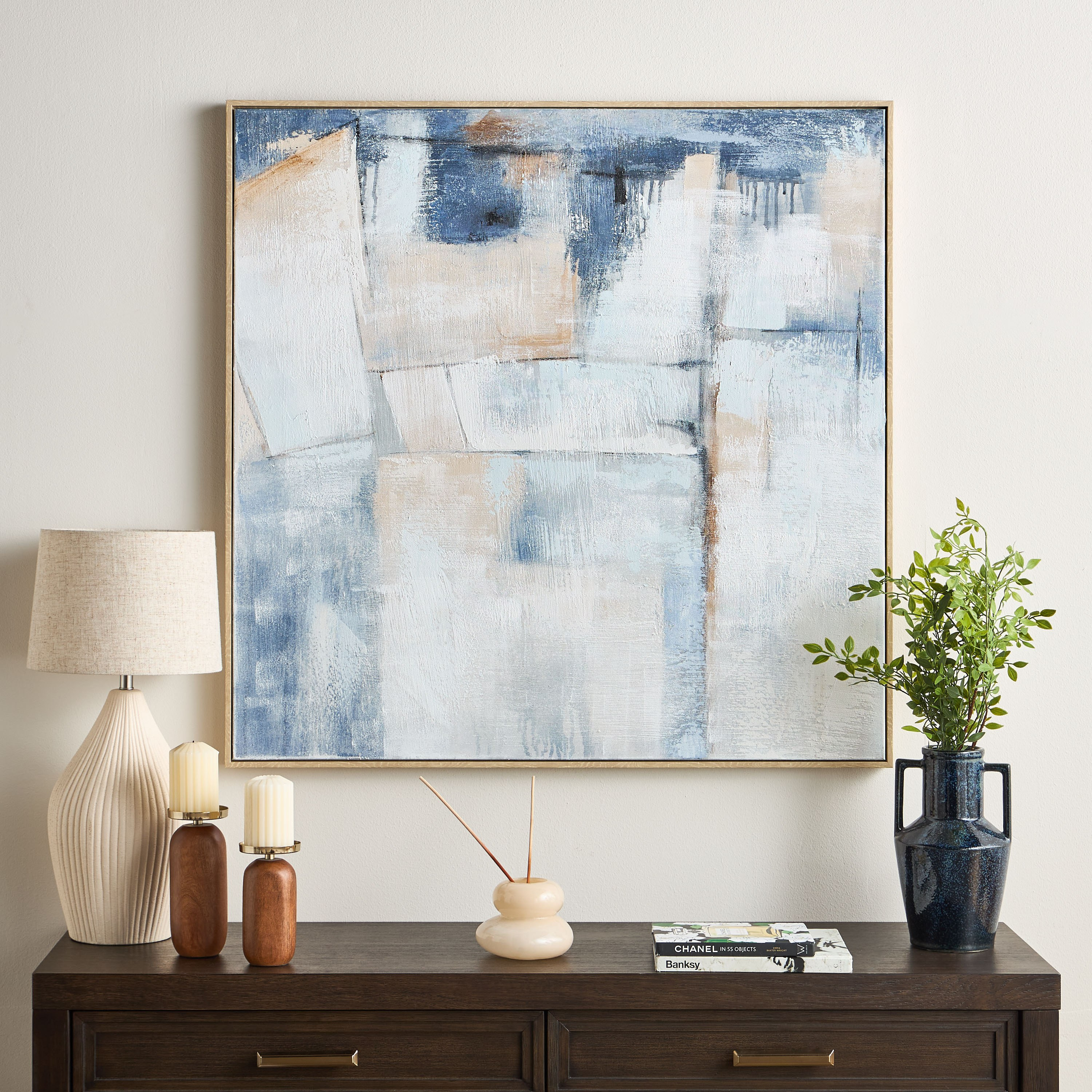 Danee Framed Canvas Wall Art - 100x100 cm-household-walldecorandmirrors-wallart-image-3