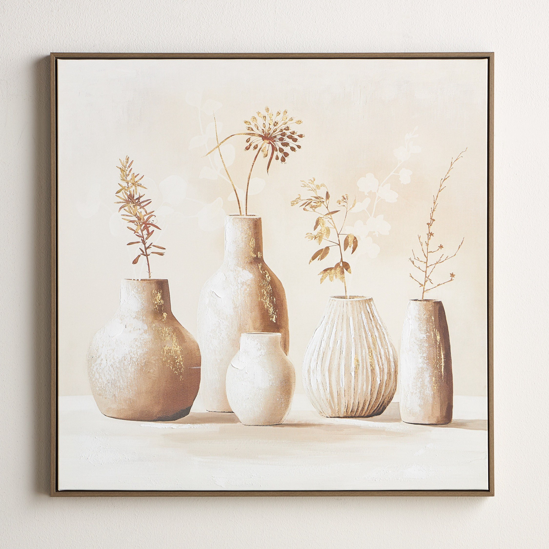 Zenina Framed Canvas Wall Art - 80x80 cm