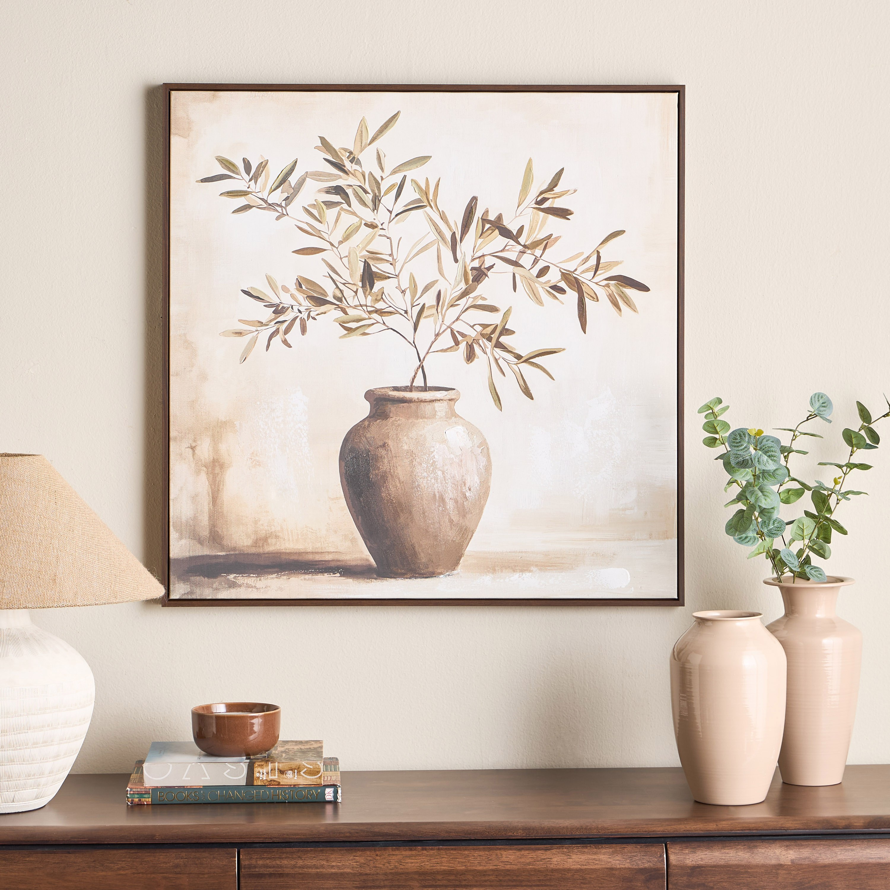 Huglo Framed Canvas Wall Art - 80x80 cm-household-walldecorandmirrors-wallart-image-3