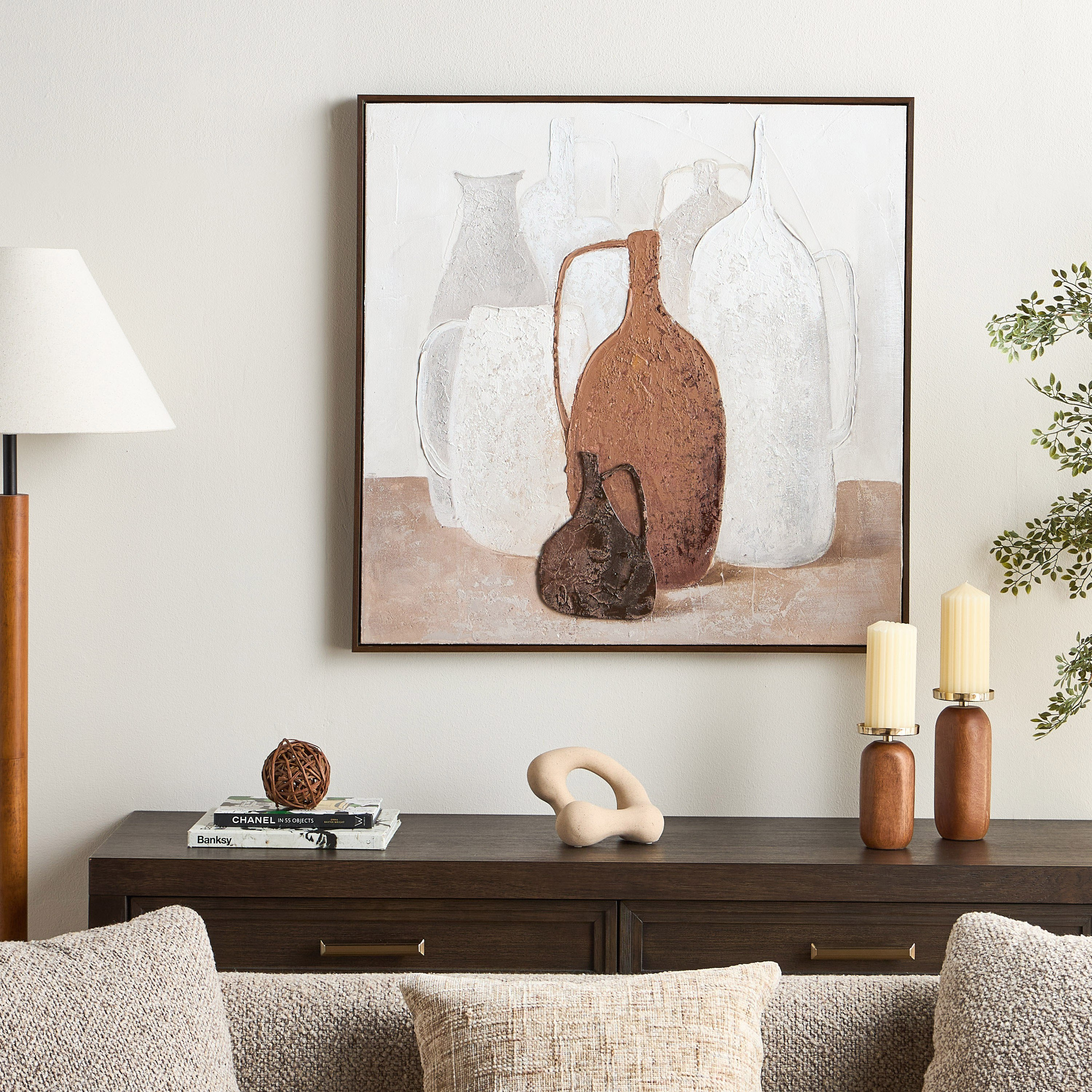زينة حائط كانفاس مؤطرة - هاليكون - 80x80 سم-household-walldecorandmirrors-wallart-image-3