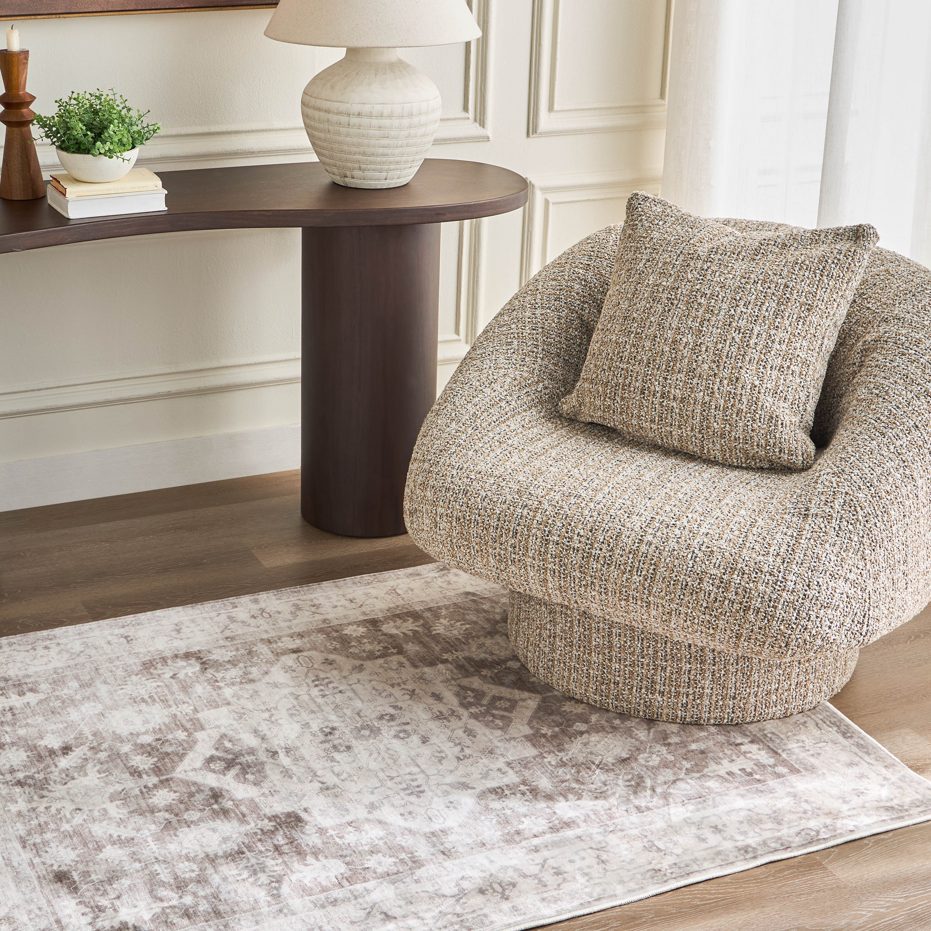 Freda Printed Rug - 200x290 cm-household-rugsandcarpets-rugs-image-5