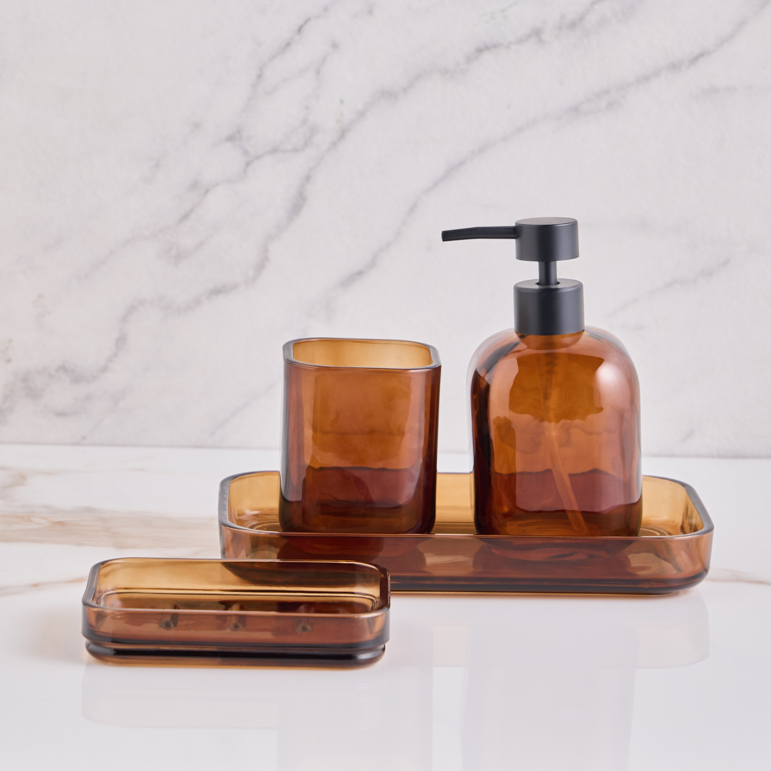 Sauna 4-Piece Bath Accessory Set-household-bathandlaundry-bathaccessories-bathaccessorysets-image-1