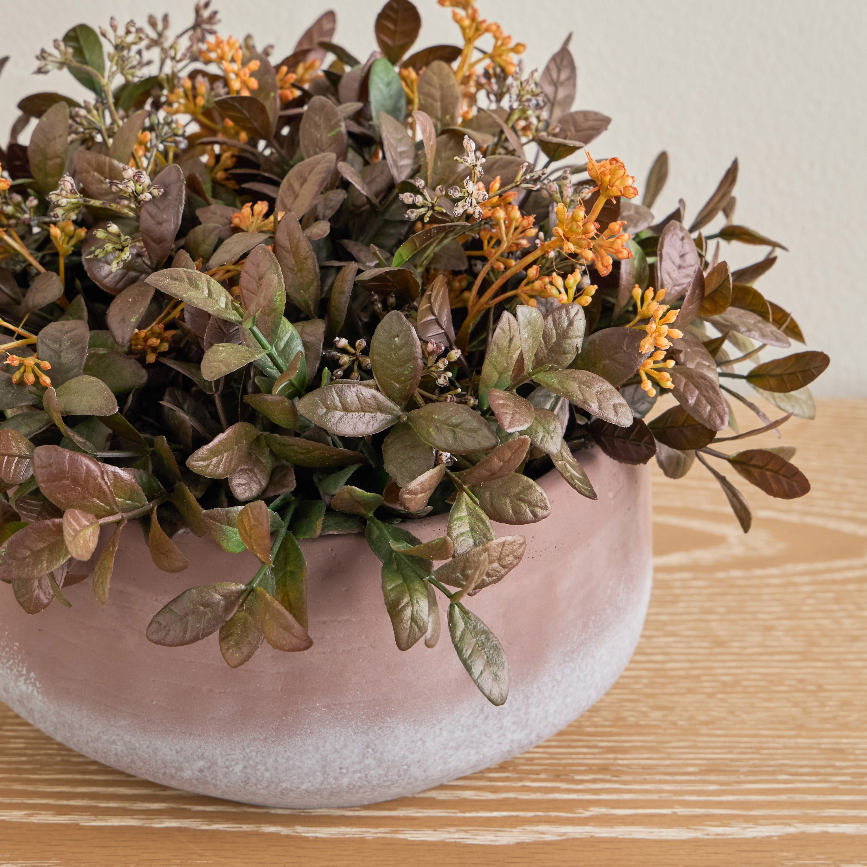 Slate Bay Leaves Plant in Pot - 22 cm-household-gardenandoutdoor-artificialplants-pottedplants-image-2