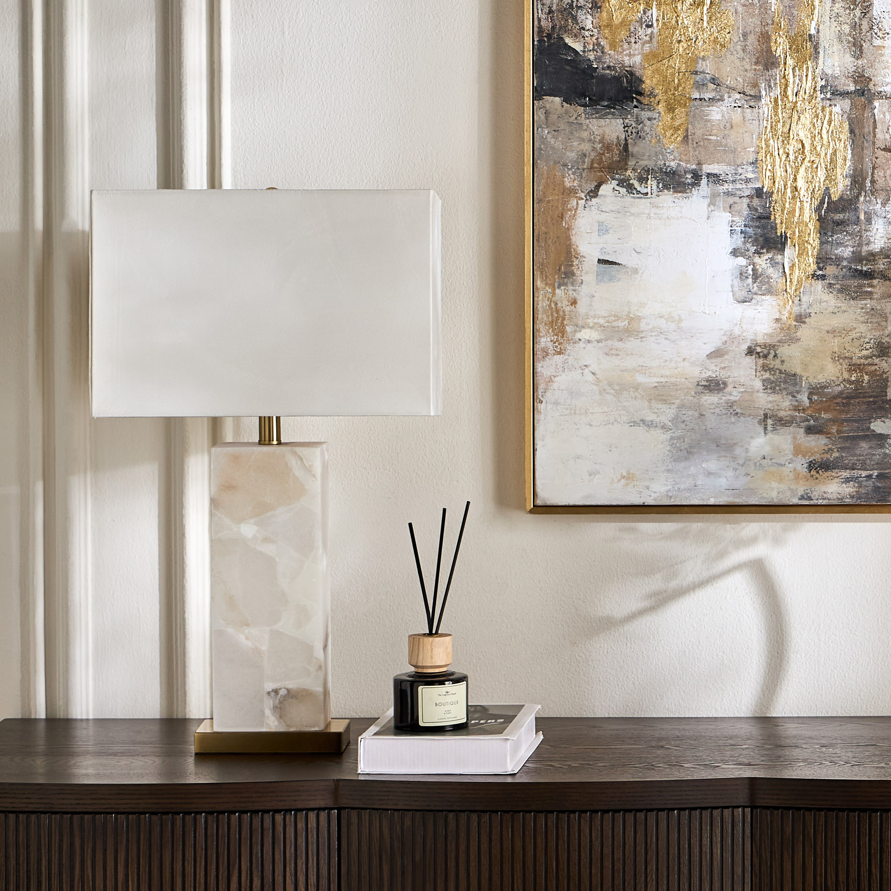 Louis Alabaster Marble Table Lamp - 69 cm-household-lighting-tableanddesklamps-image-4