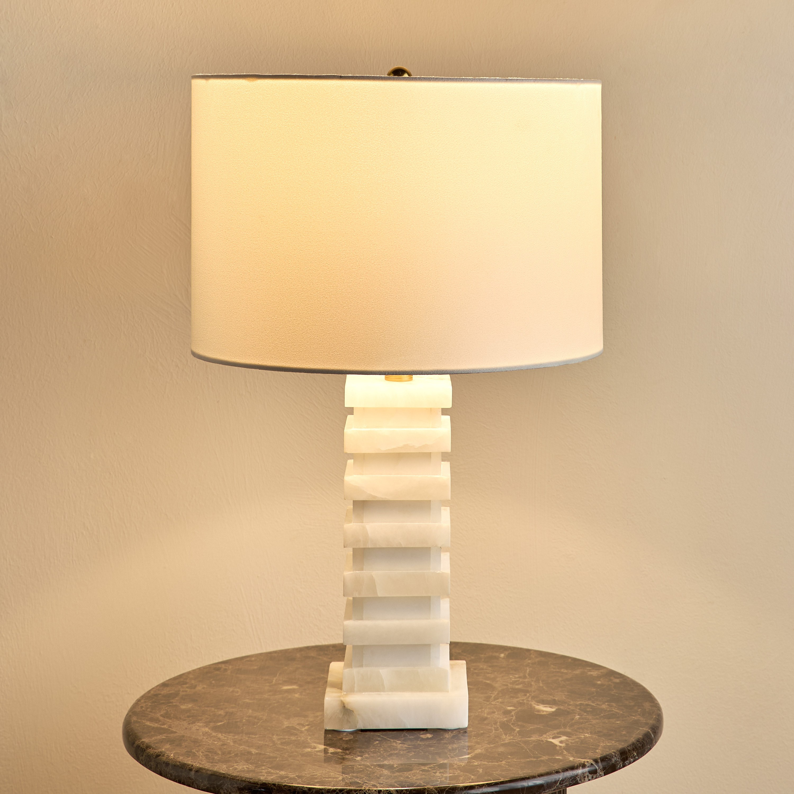 Harvey Alabaster Marble Table Lamp - 69 cm-household-lighting-tableanddesklamps-image-2