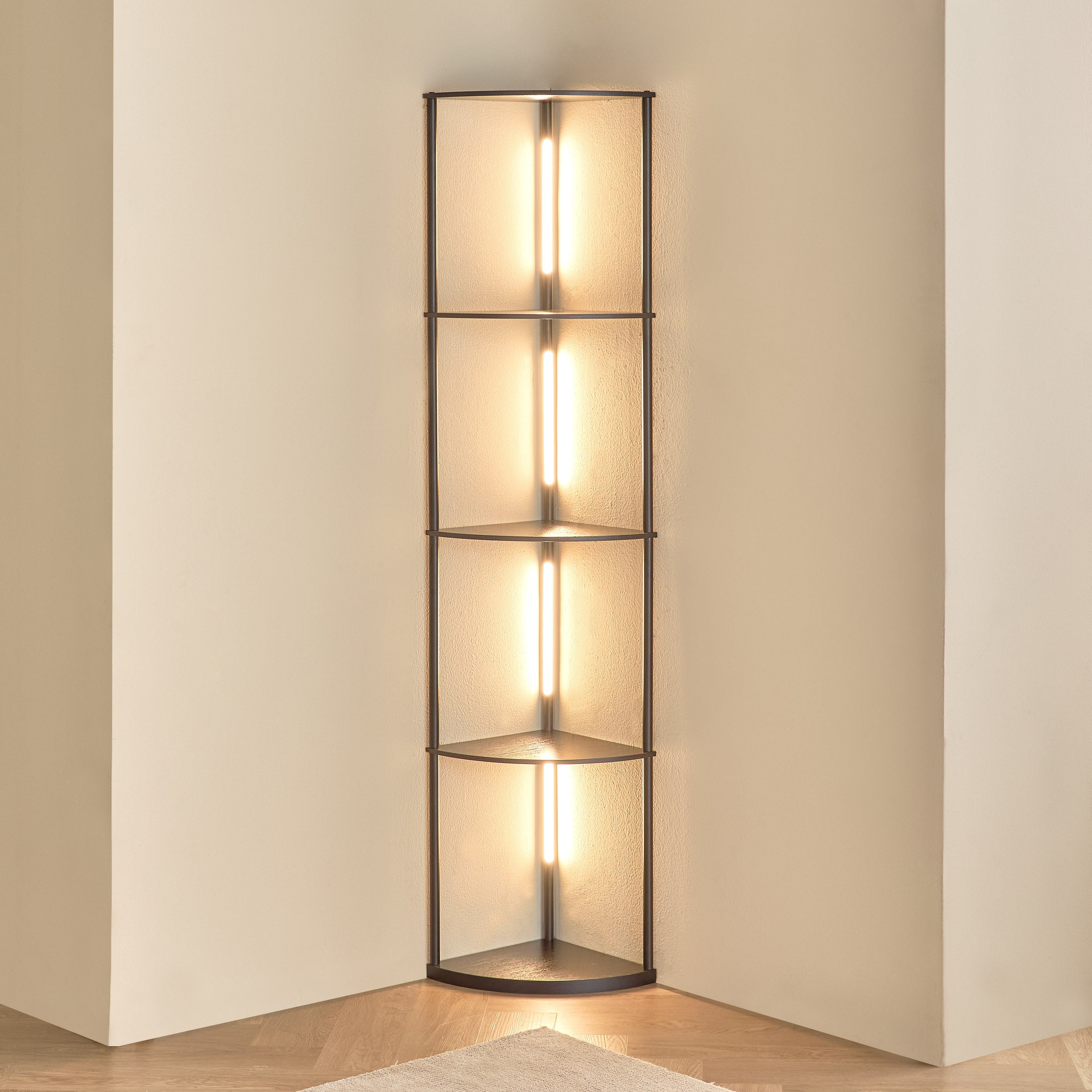 مصباح أرضية ليد 4 طبقات خشب - فالور - 163 سم-household-lighting-floorlamps-image-2