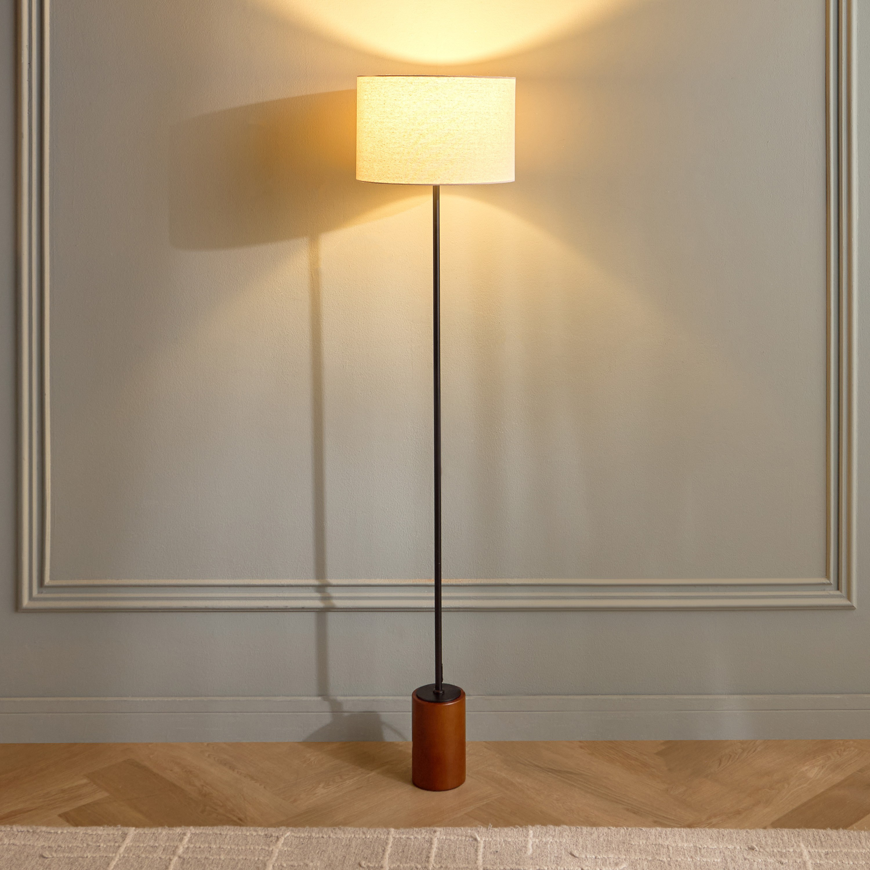 Elm Wooden Floor Lamp - 158 cm-household-lighting-floorlamps-image-2