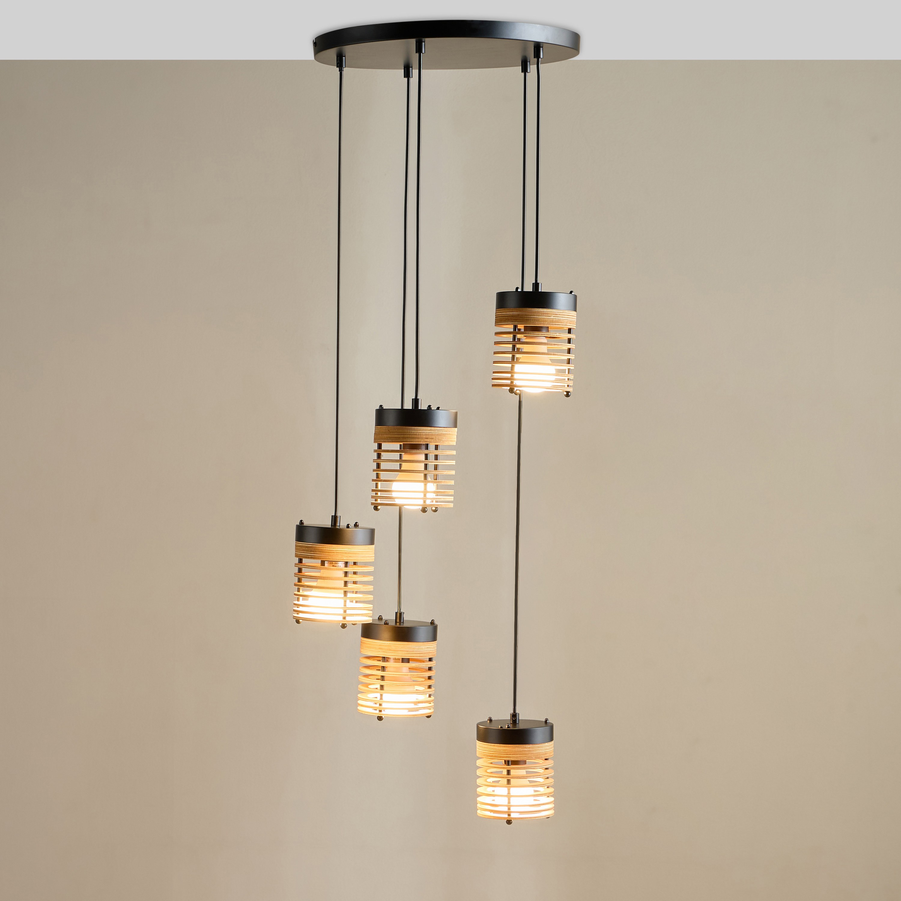 Layne 5-Light Wooden Pendant Lamp-household-lighting-ceilinglamps-clusters-image-2