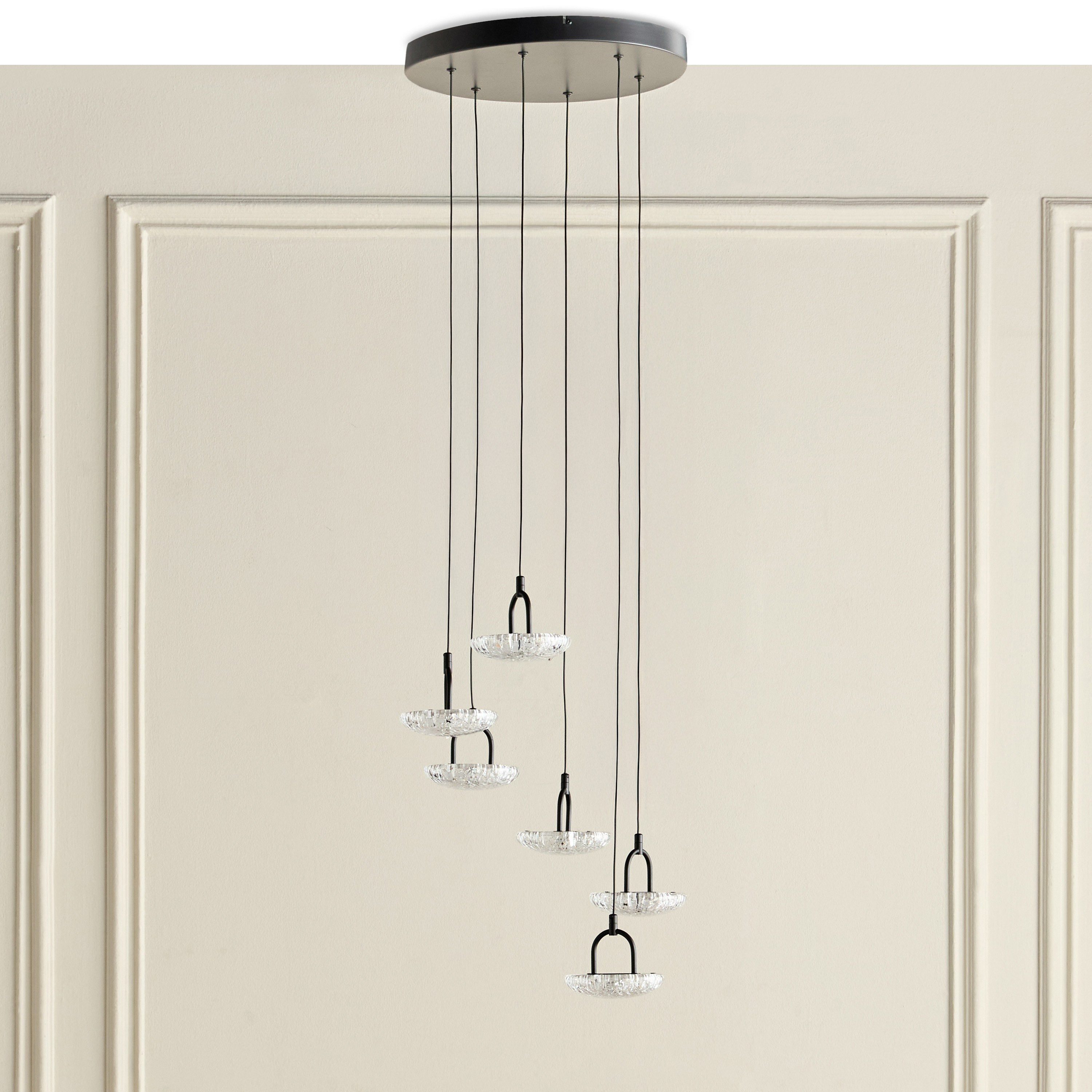 Becca 6-Light Acrylic LED Pendant Lamp