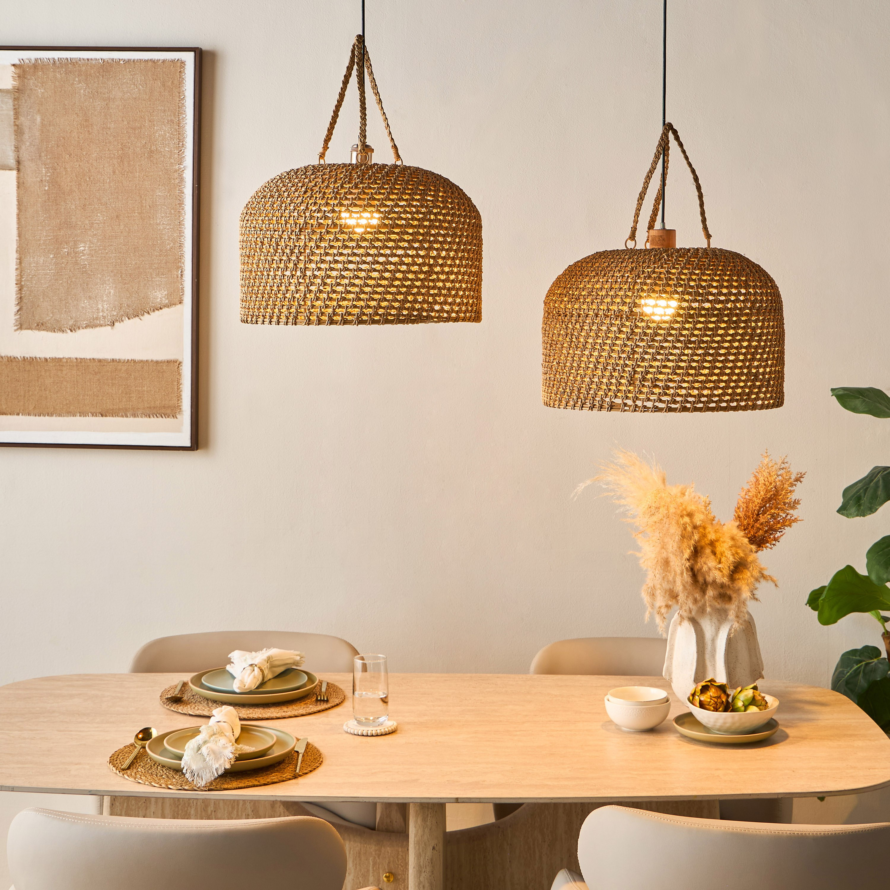 Mix and Match Bamboo Lamp Shade - 29 cm-household-lighting-ceilinglamps-pendantlamps-image-4