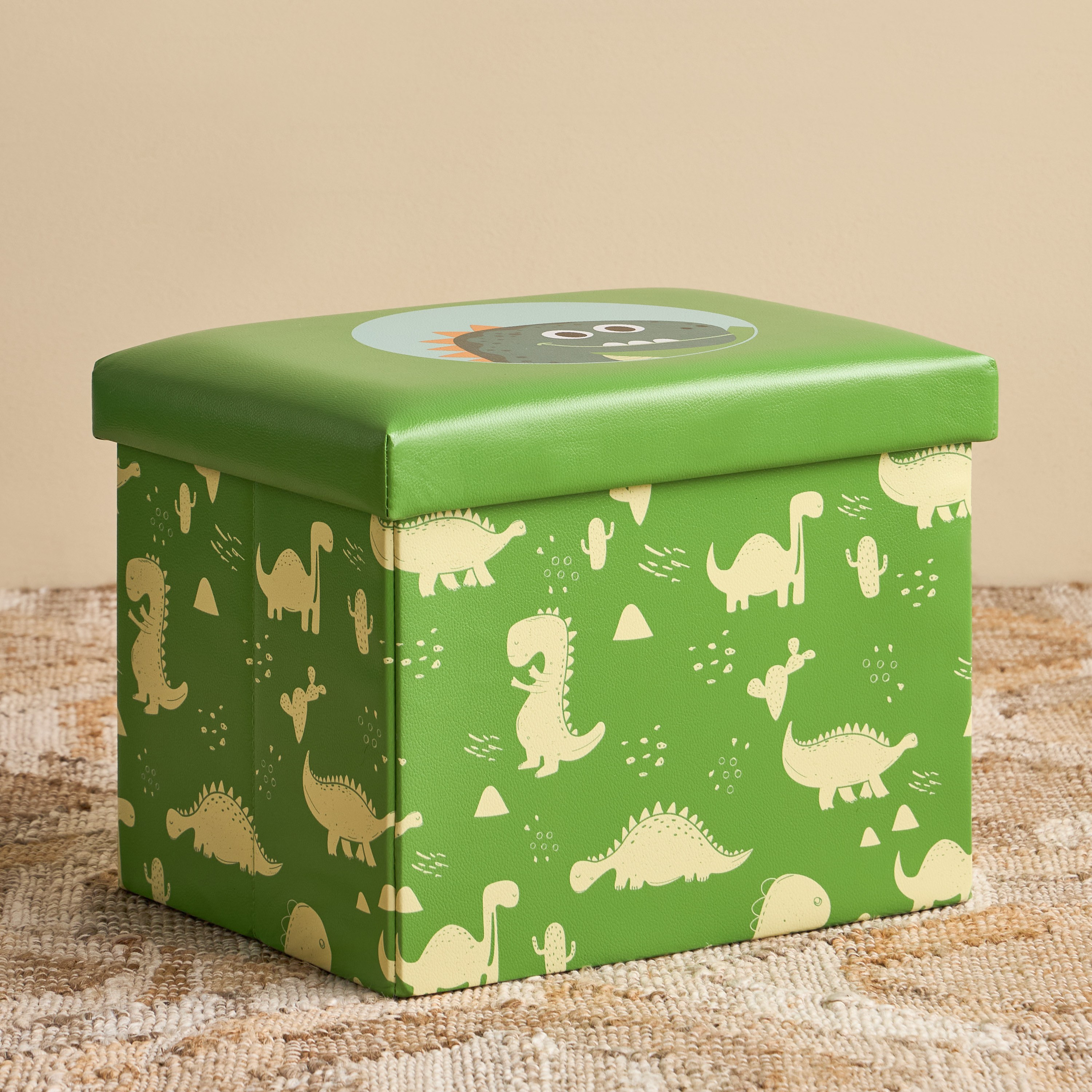 Haven Dino Foldable Storage Ottoman-babyandkids-bathandstorage-storage-binsandbaskets-image-1