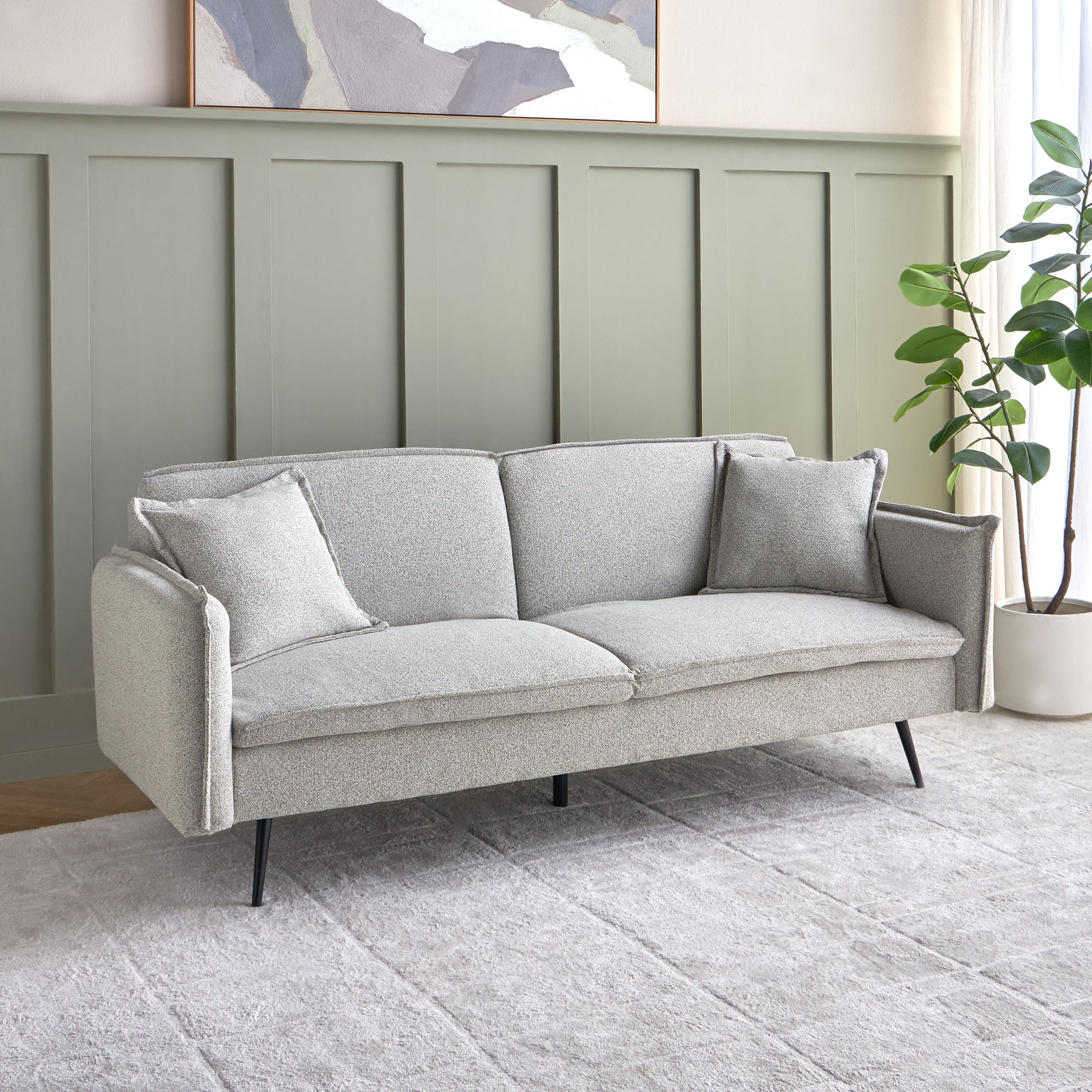 Nera 3-Seater Fabric Sofa Bed