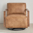 Heming Faux Leather Swivel Armchair-furniture-sofaandseating-armchairs-image-2