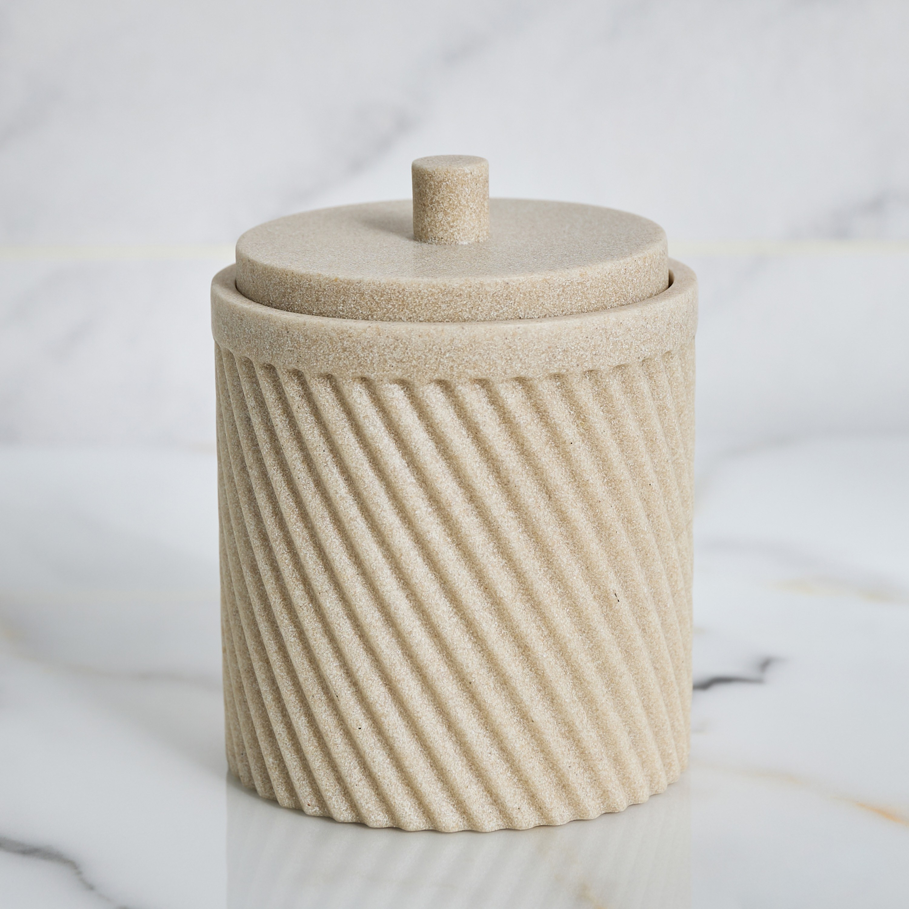 Bevel Cotton Jar