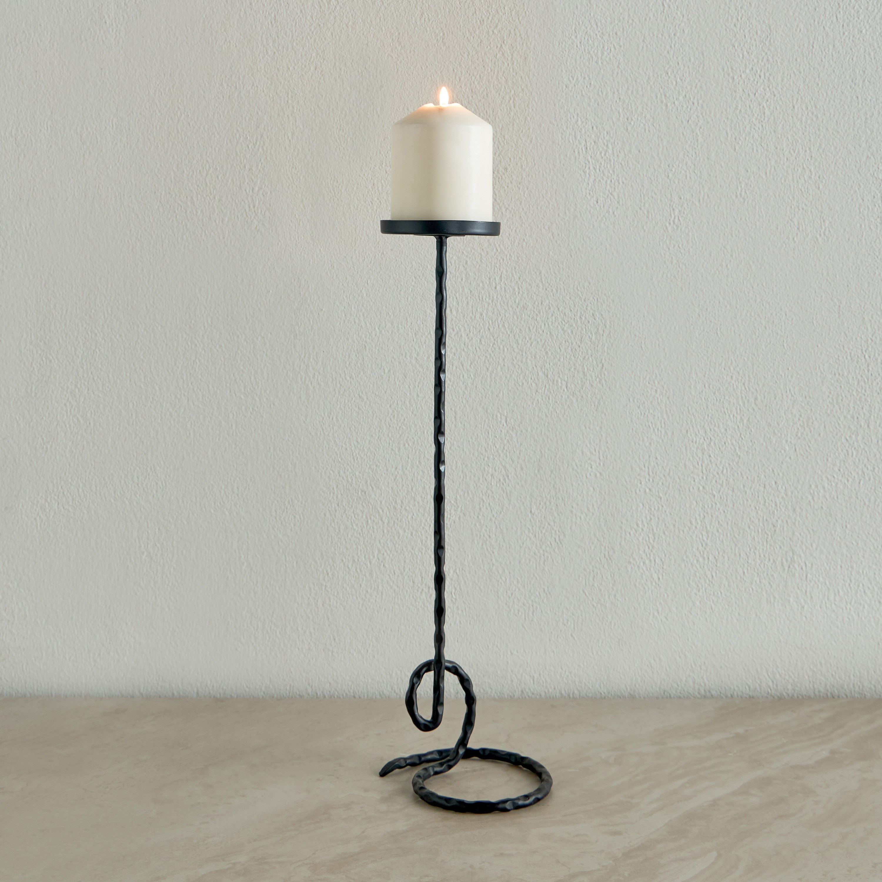 Henry Metal Pillar Candleholder - 42 cm-household-decor-candleholdersandlanterns-image-2