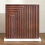 Valor Ribbed Cube Wooden Decorative Accent - 37 cm-household-decor-decorativeobjectsandsculptures-image-2