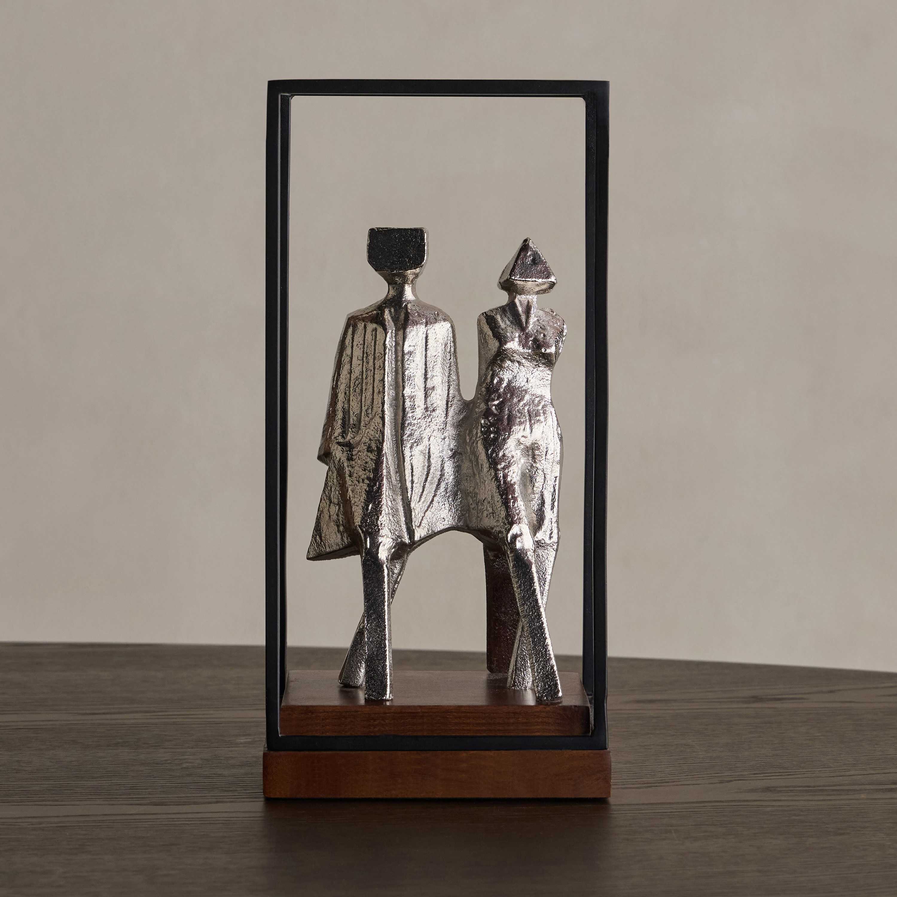 Zale Metal Decorative Figurine - 31 cm-household-decor-decorativeobjectsandsculptures-image-1
