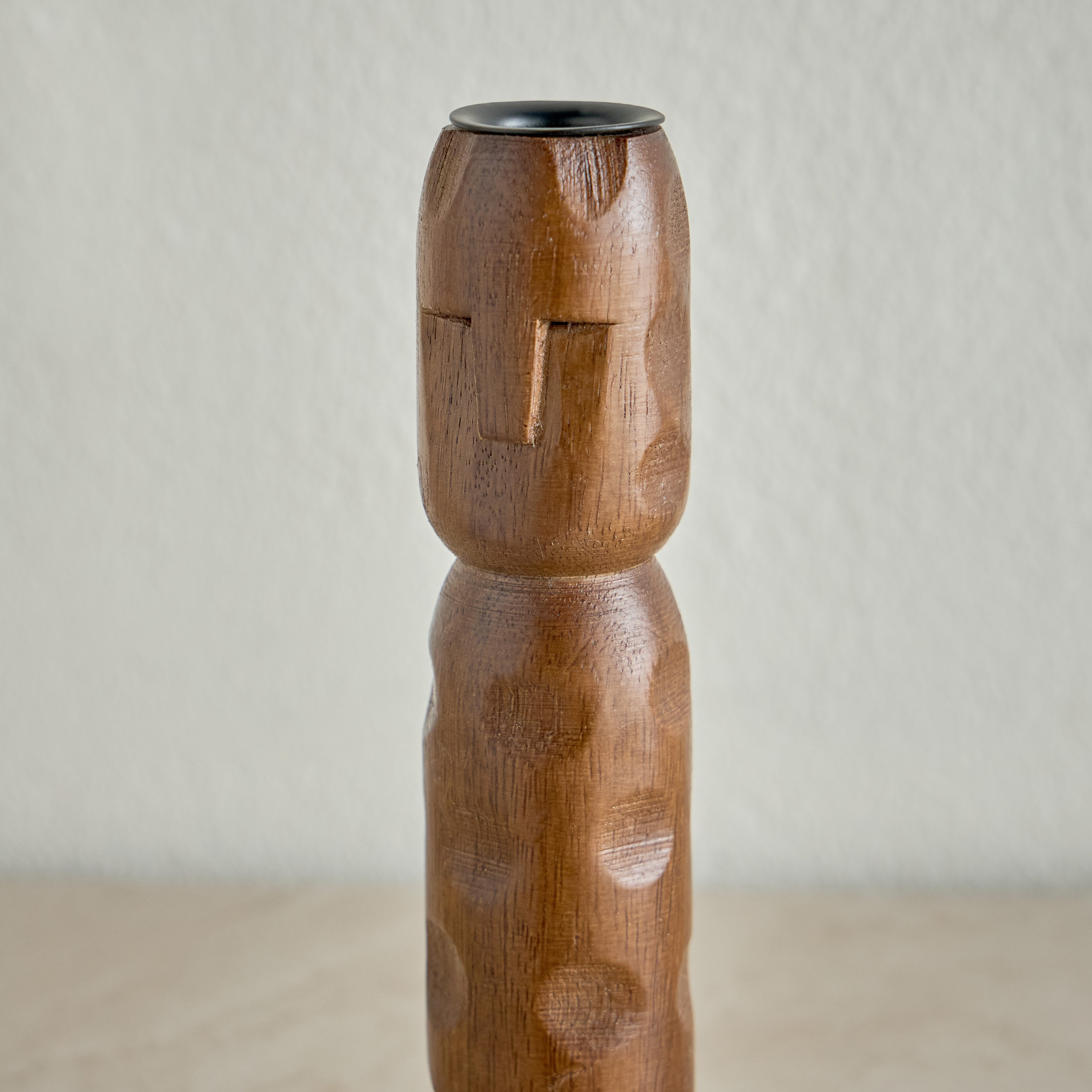 Etan Wooden Taper Candleholder - 20 cm-household-decor-candleholdersandlanterns-image-4