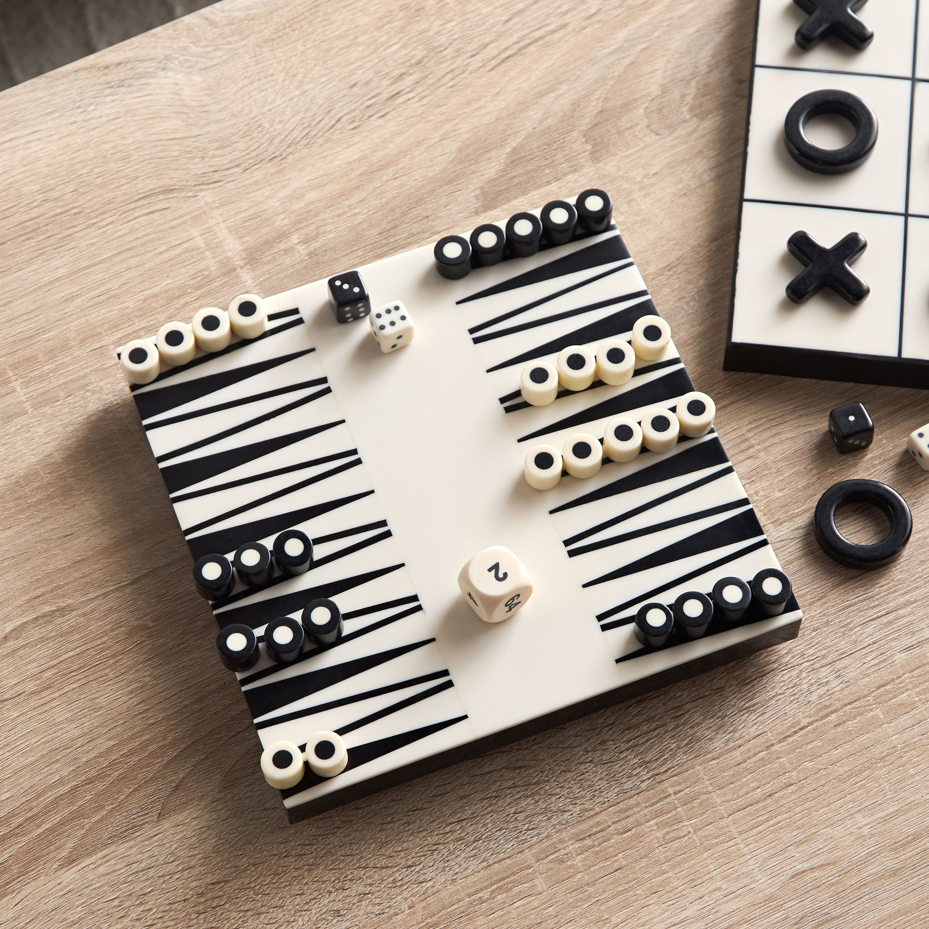 Todd Tic TacToe and Backgammon Board Game-household-decor-decorativeobjectsandsculptures-image-2