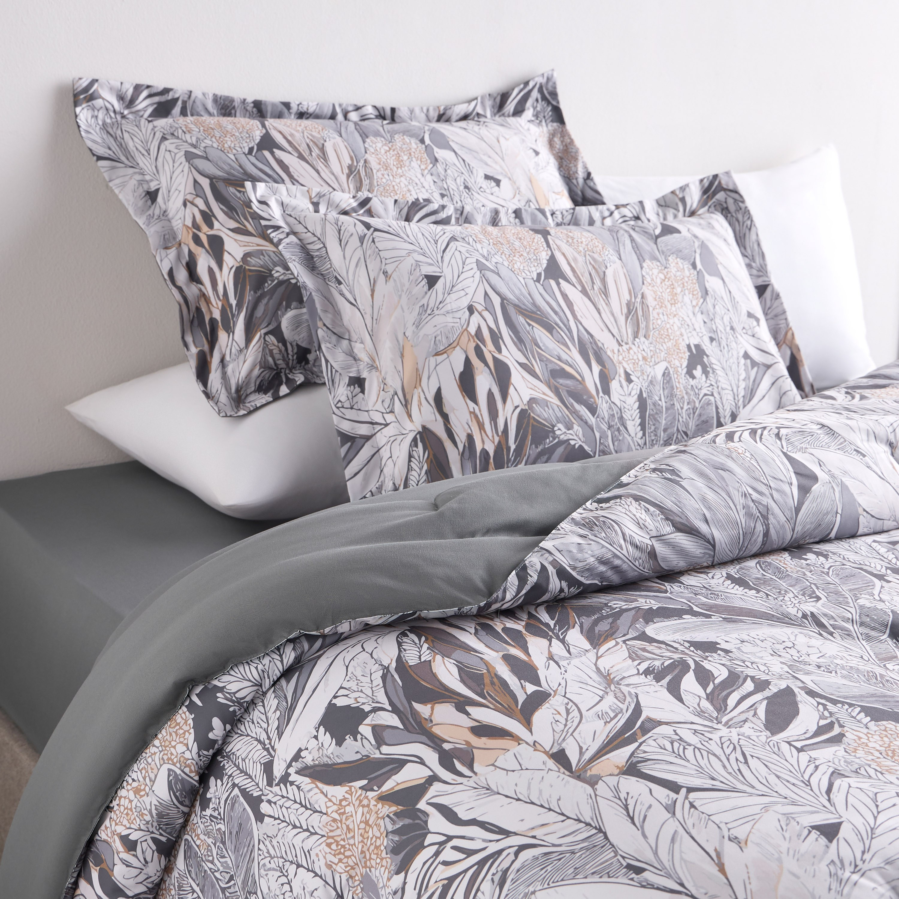 Charlene Microfibre Printed 4-Piece Super King Comforter Set - 240x260 cm-household-bedding-comfortersandbedspreads-bedinabag-image-1