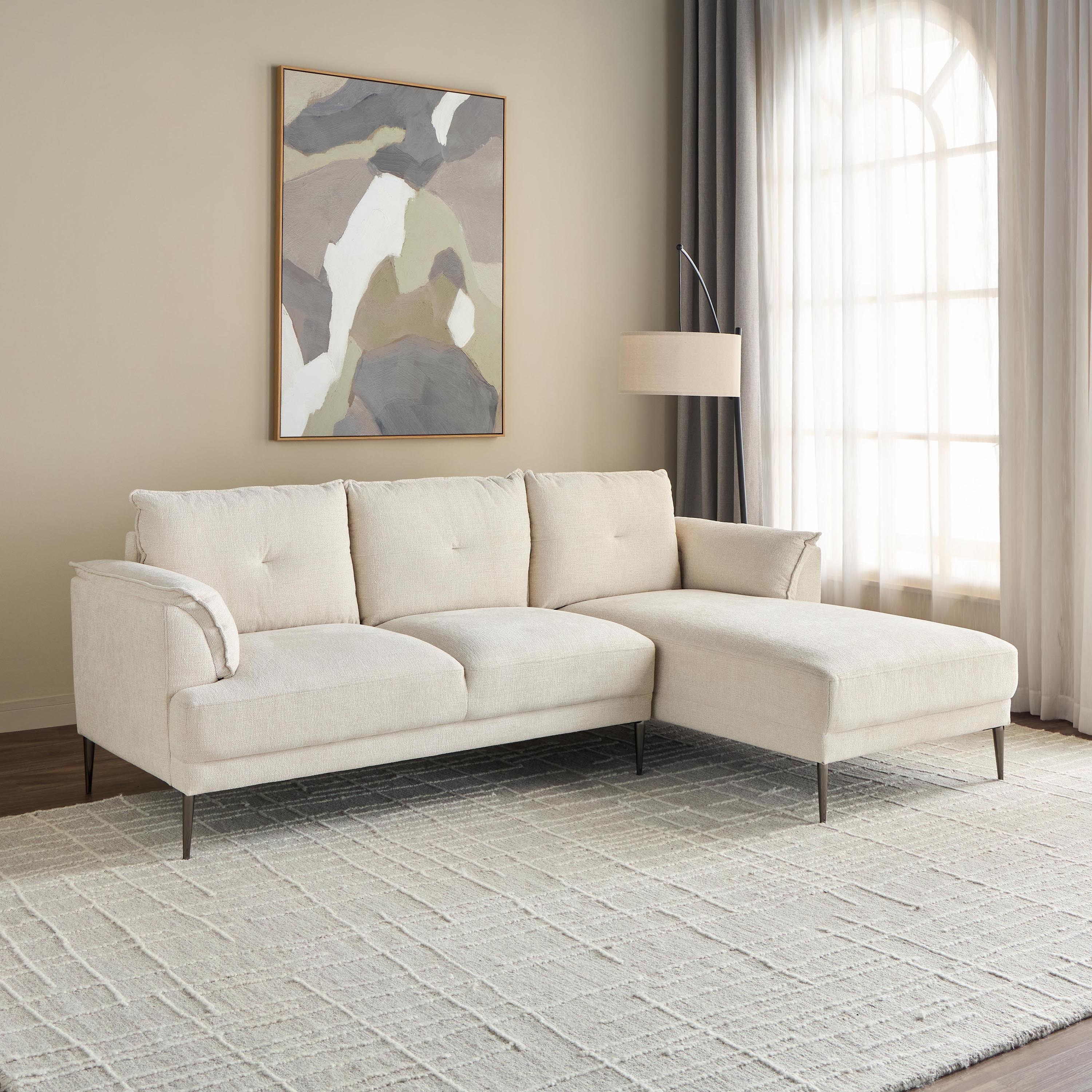 Bran 3-Seater Fabric Right Corner Sofa-furniture-sofaandseating-cornersofas-image-1