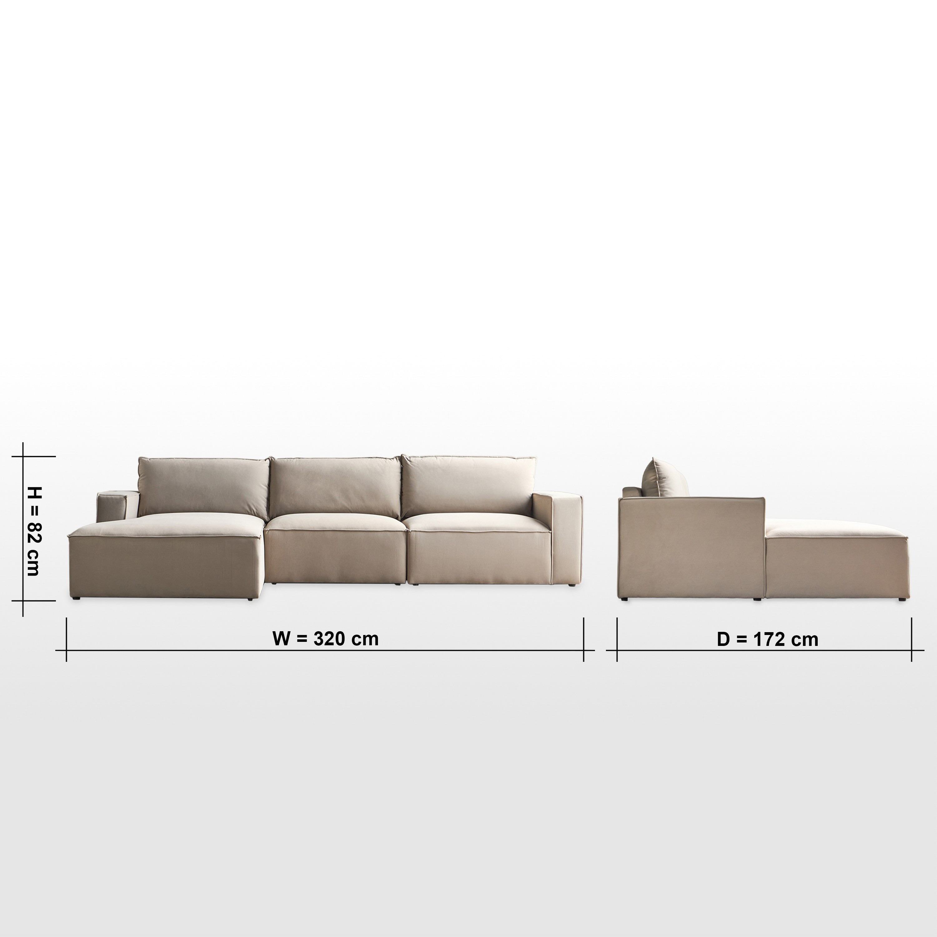 كنبة ركنيّة يسار قماش 3 مقاعد - سيج-furniture-sofaandseating-cornersofas-image-10