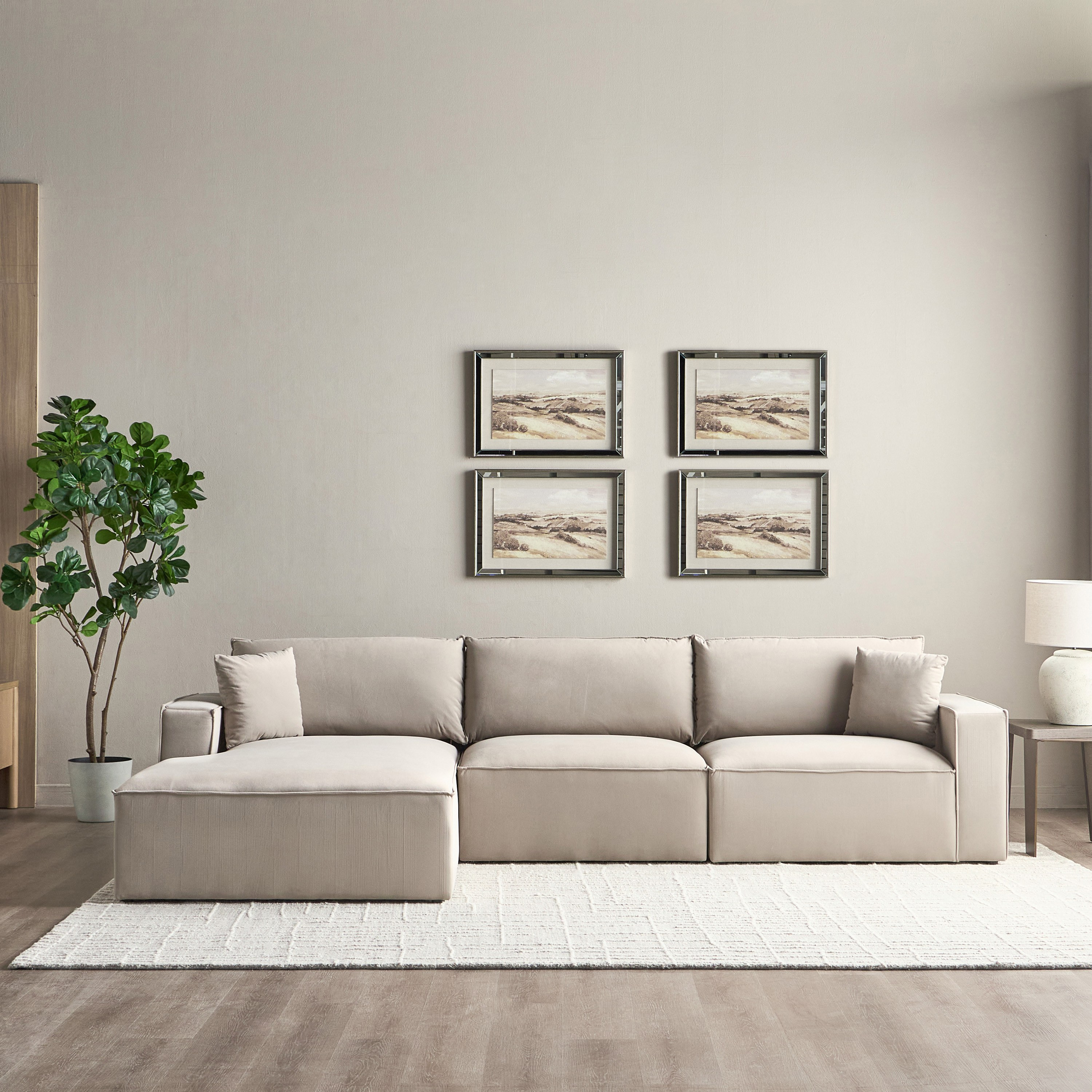 كنبة ركنيّة يسار قماش 3 مقاعد - سيج-furniture-sofaandseating-cornersofas-image-2
