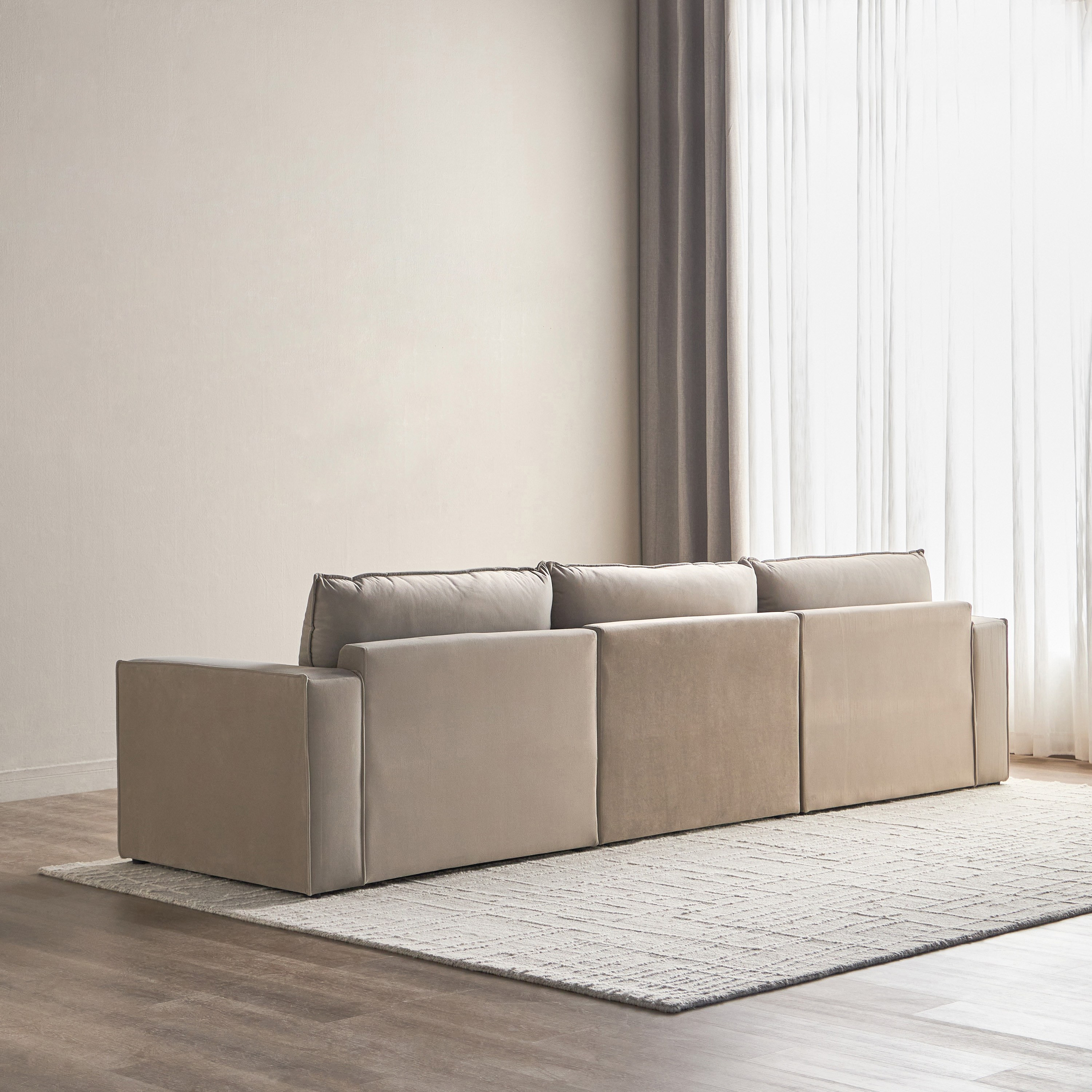 كنبة ركنيّة يسار قماش 3 مقاعد - سيج-furniture-sofaandseating-cornersofas-image-3