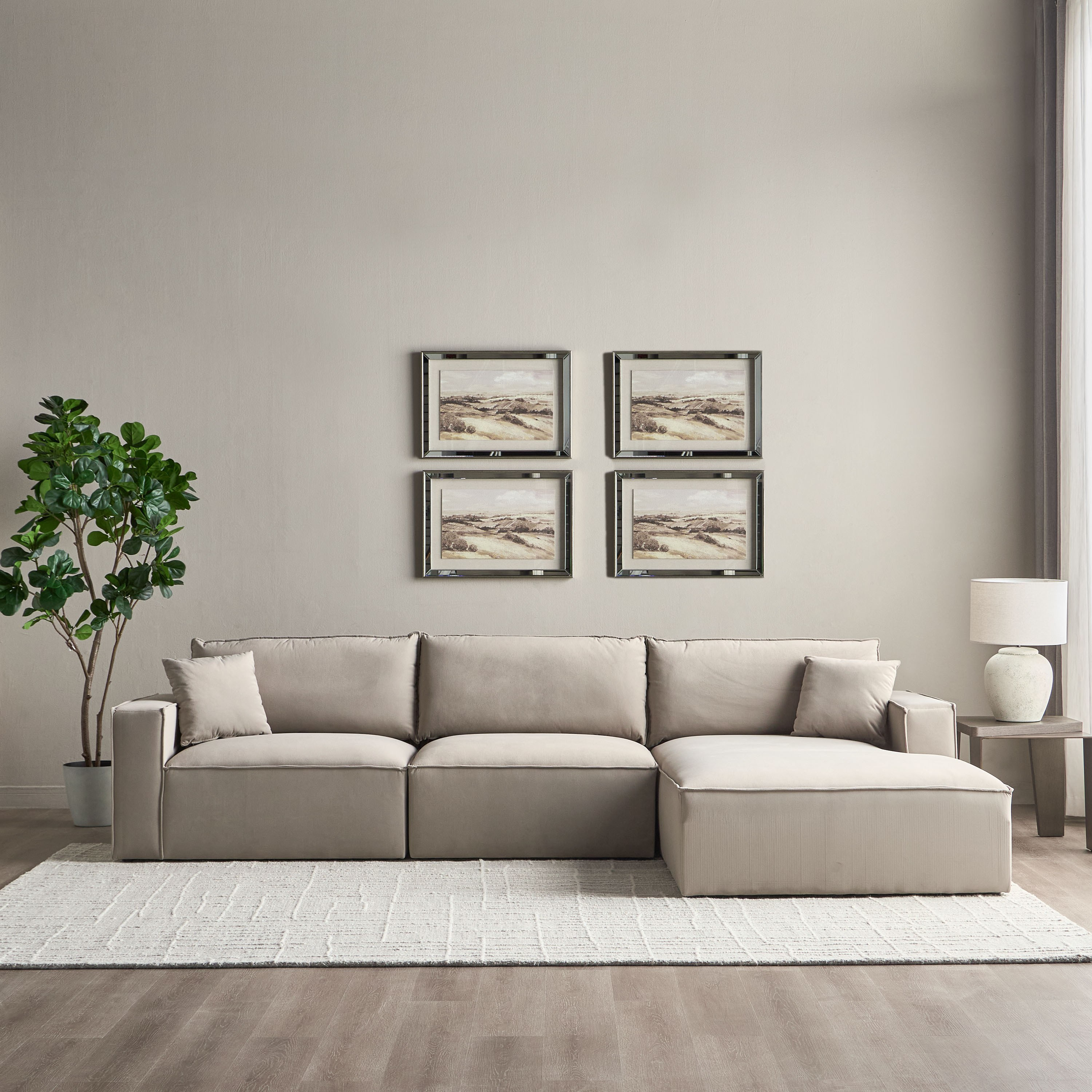 Sage 3-Seater Fabric Right Corner Sofa-furniture-sofaandseating-cornersofas-image-2