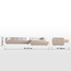 كنبة ركنية يمين قماش 4 مقاعد - تافيرنا-furniture-sofaandseating-cornersofas-image-1
