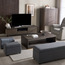 Frost Fabric Bench with 2 Ottomans-furniture-sofaandseating-chaiseandbenches-image-8