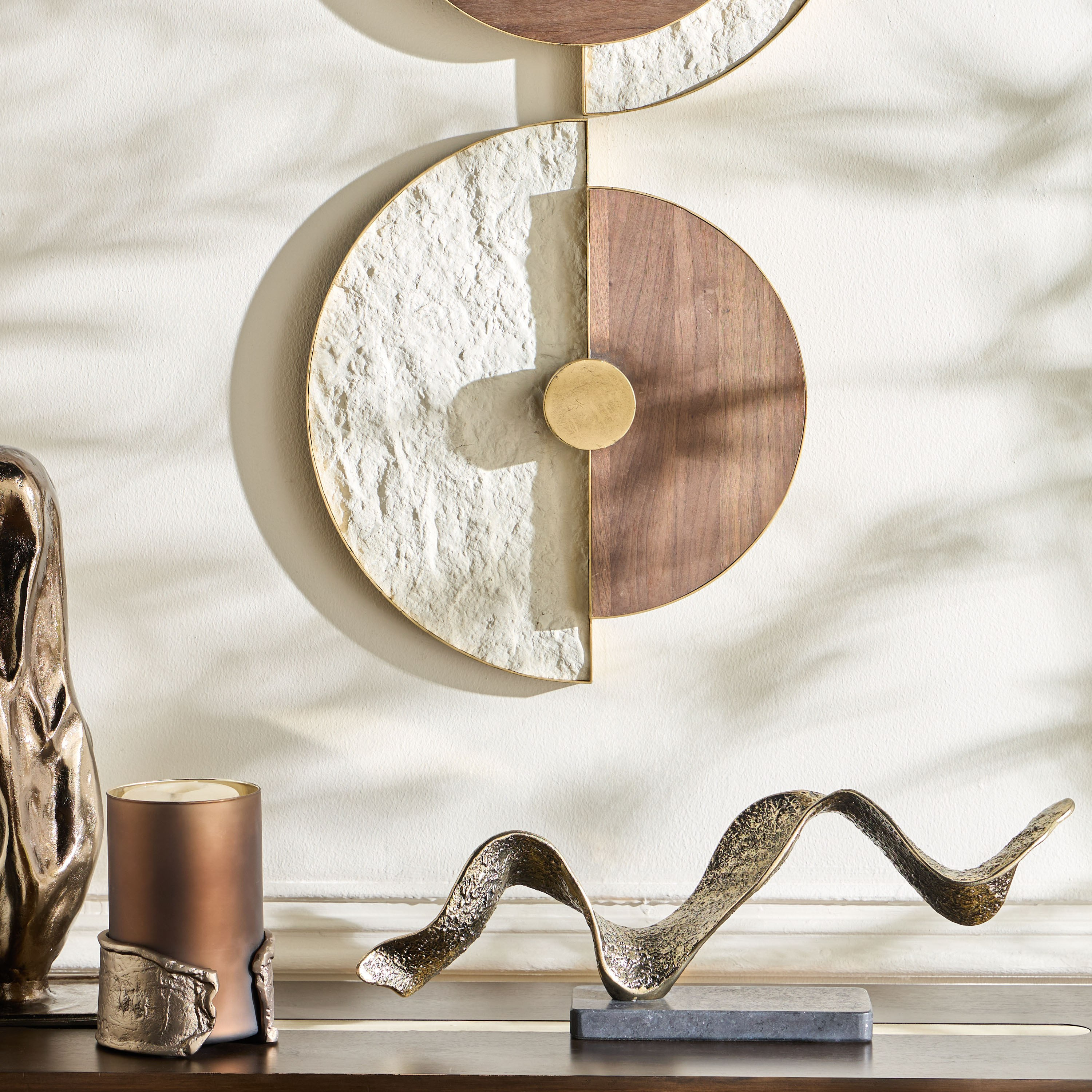 زينة ديكور بتصميم موجة أفقية تيرا - دهب-household-decor-decorativeobjectsandsculptures-image-4