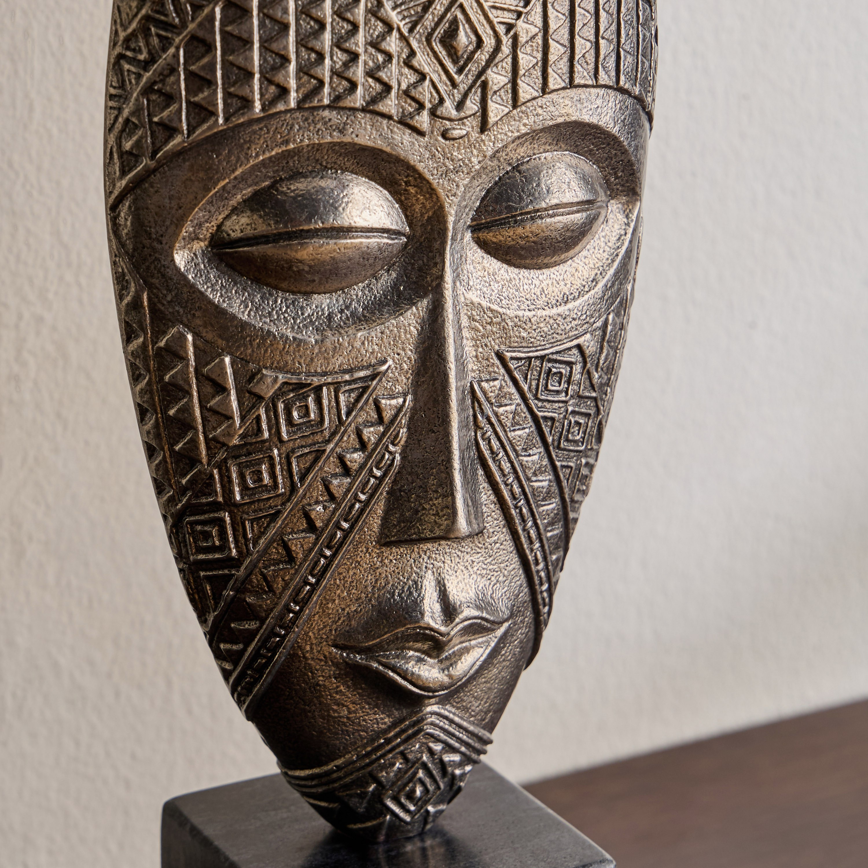 Tribea Mask Metal Decorative Accent - 40 cm-household-decor-decorativeobjectsandsculptures-image-2
