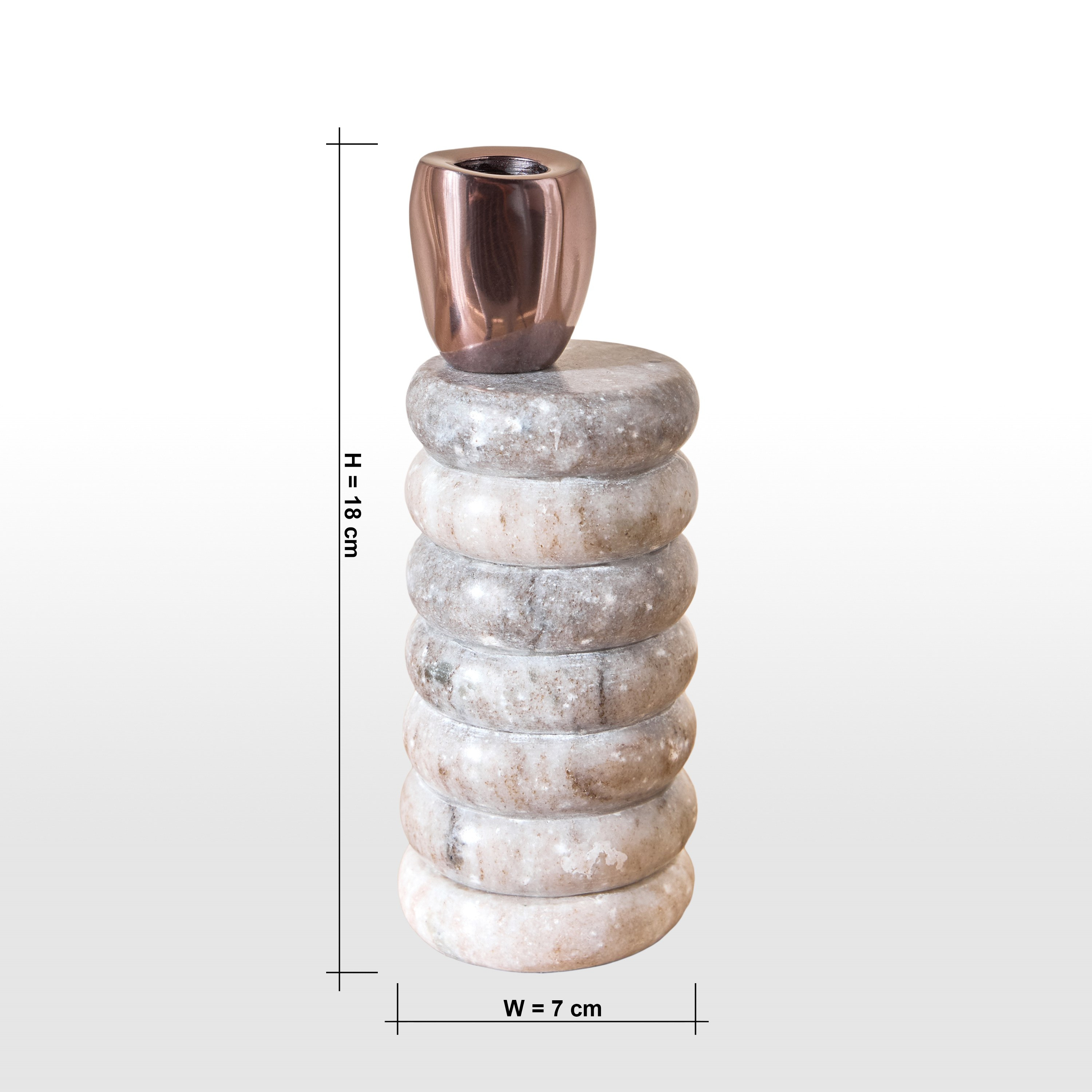 Opulence Taper Candleholder - 18 cm-household-decor-candleholdersandlanterns-image-6