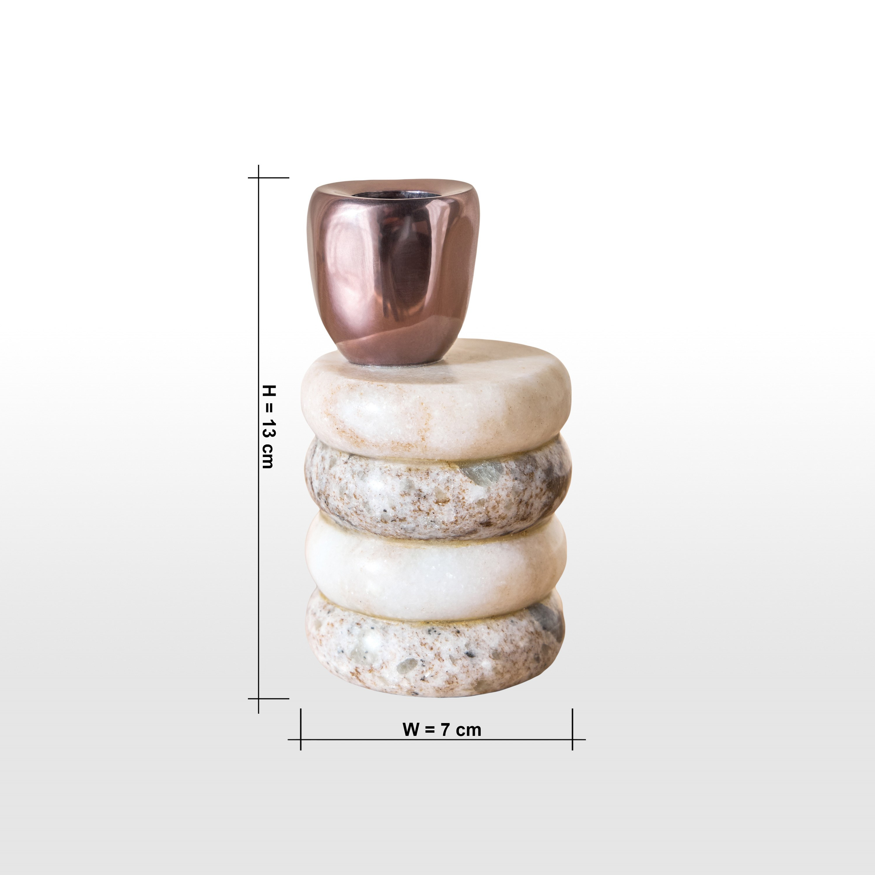 Opulence Taper Candleholder - 13 cm-household-decor-candleholdersandlanterns-image-6