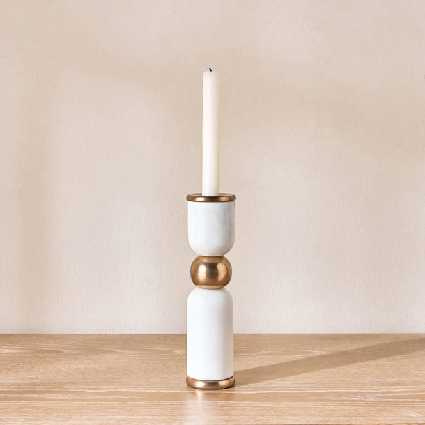 حامل شموع طويلة - بلانكو - 24 سم-household-decor-image-1
