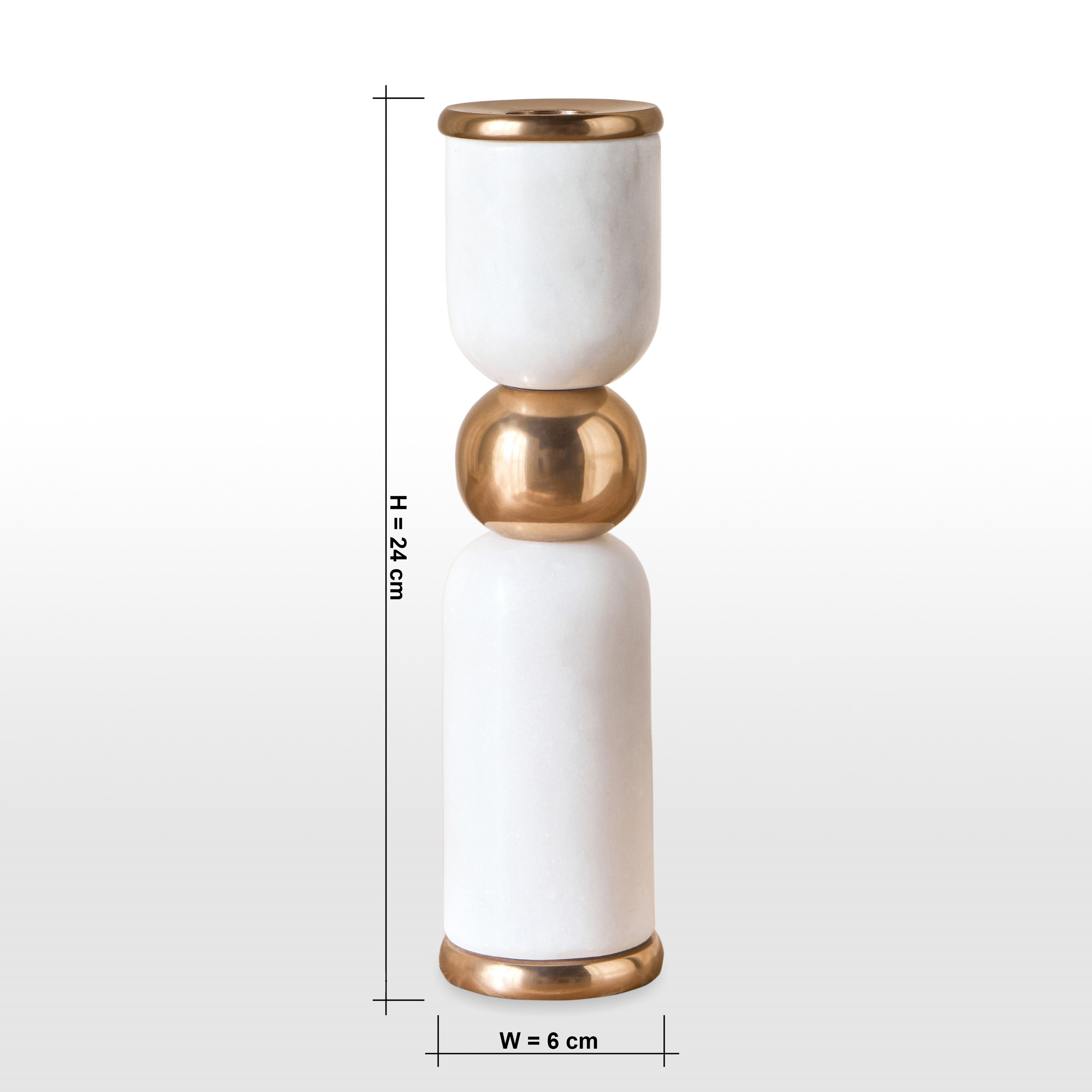 Blanco Taper Candleholder - 24 cm-household-decor-candleholdersandlanterns-image-6