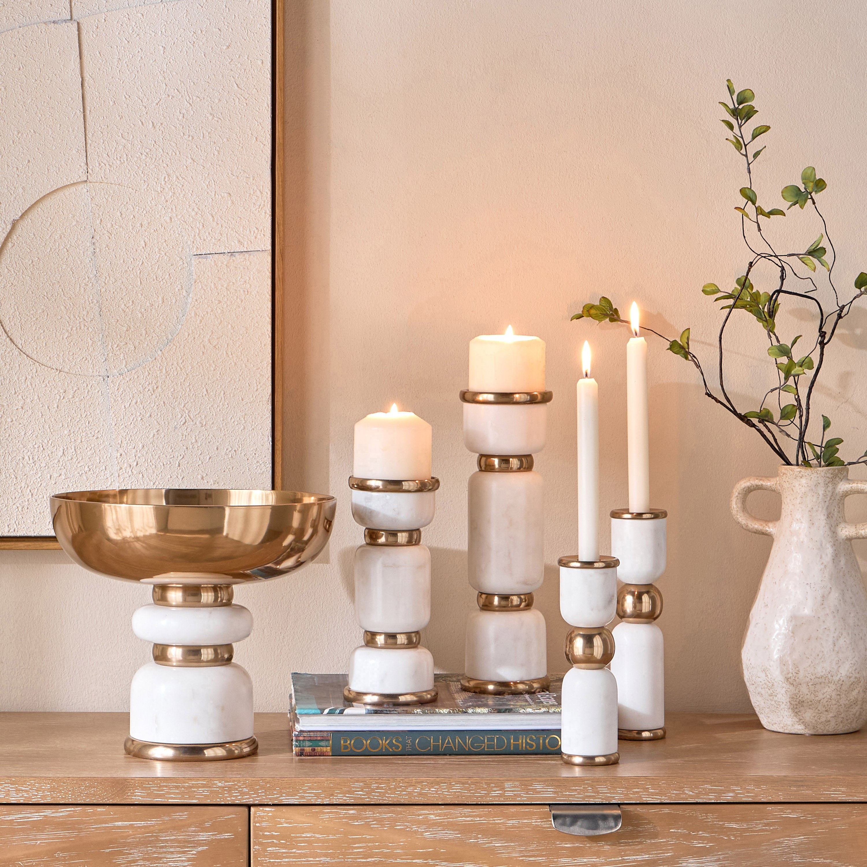 Blanco Taper Candleholder - 24 cm-household-decor-candleholdersandlanterns-image-5