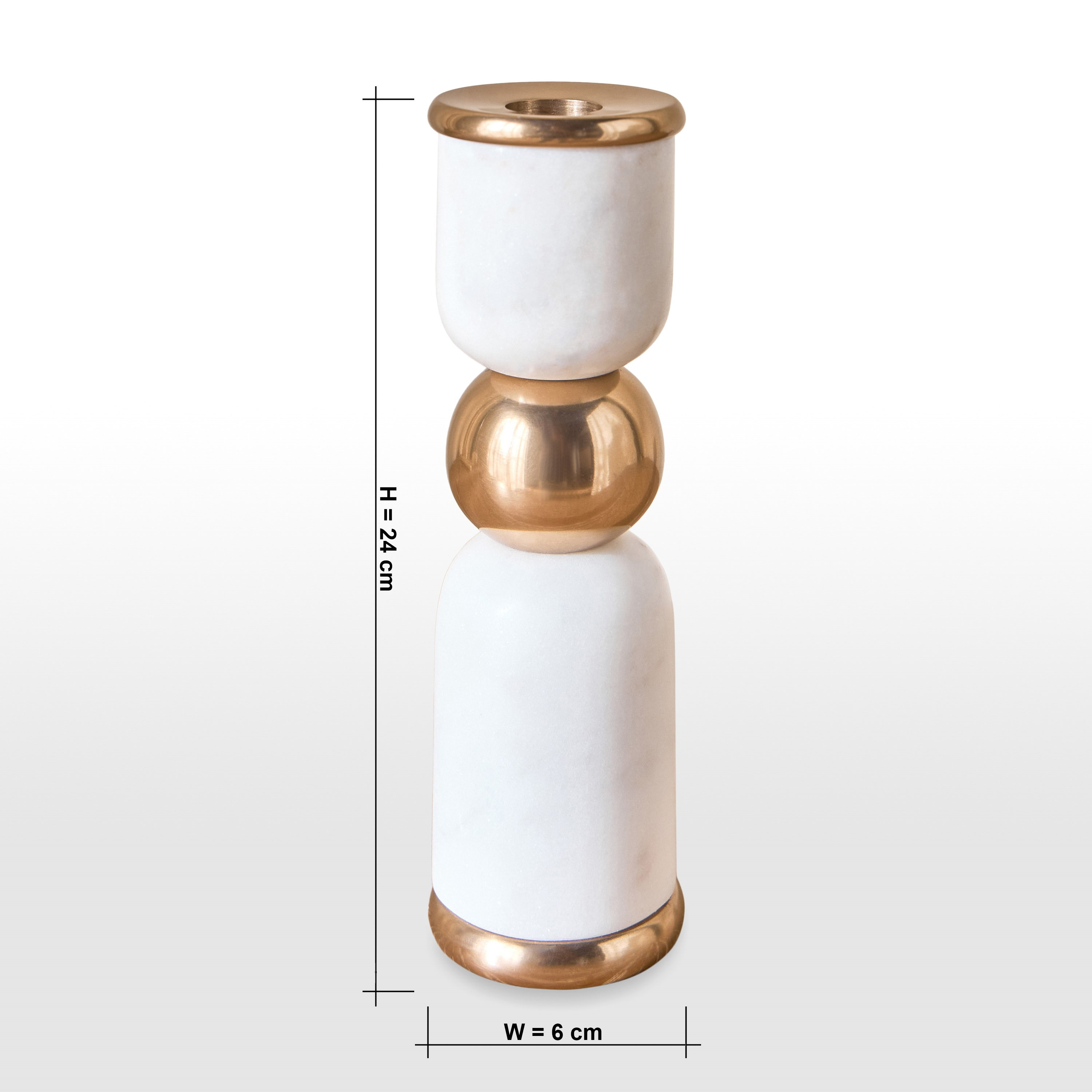 Blanco Taper Candleholder - 24 cm-household-decor-candleholdersandlanterns-image-6