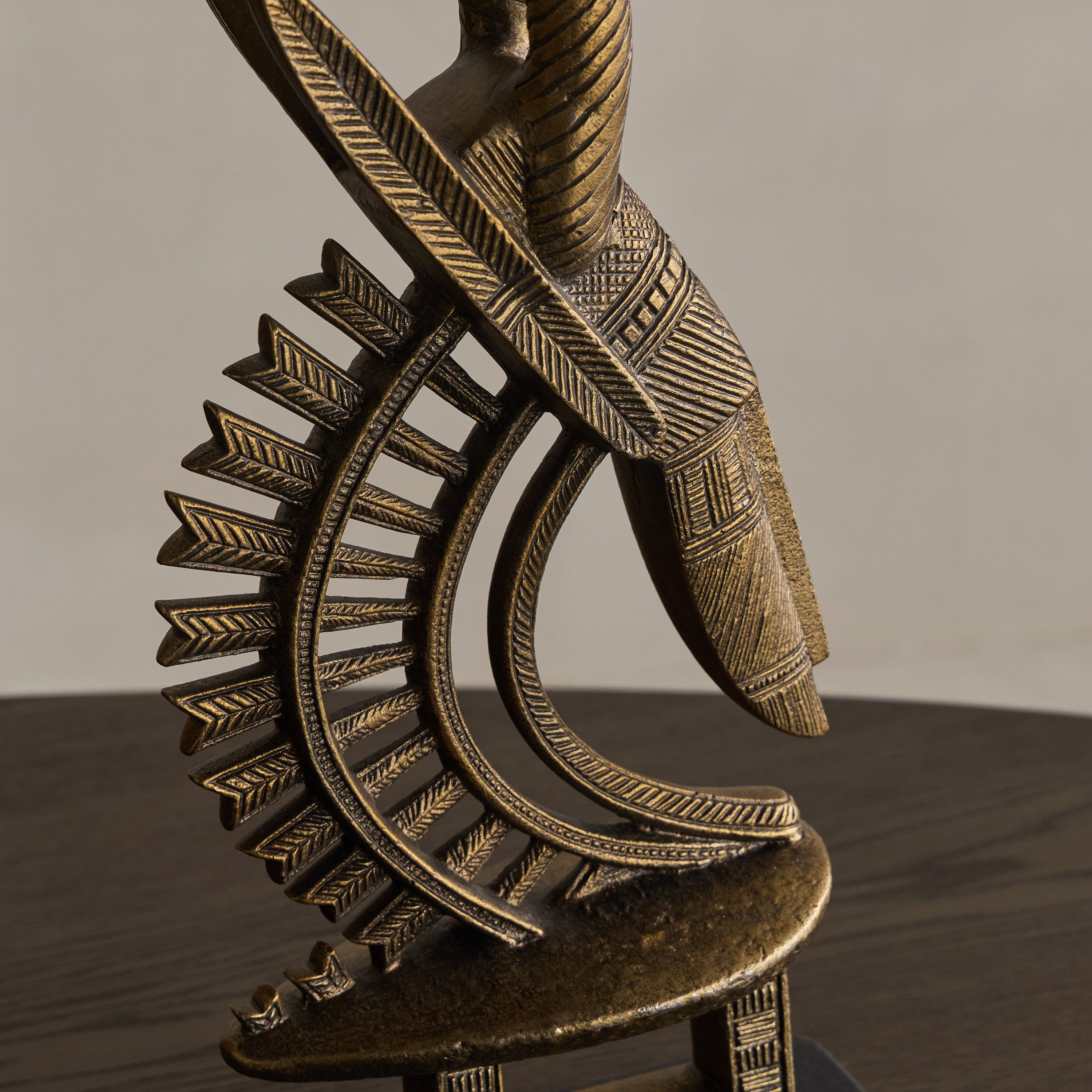 Tribal Antelope Metal Decorative Accent - 52 cm-household-decor-decorativeobjectsandsculptures-image-2