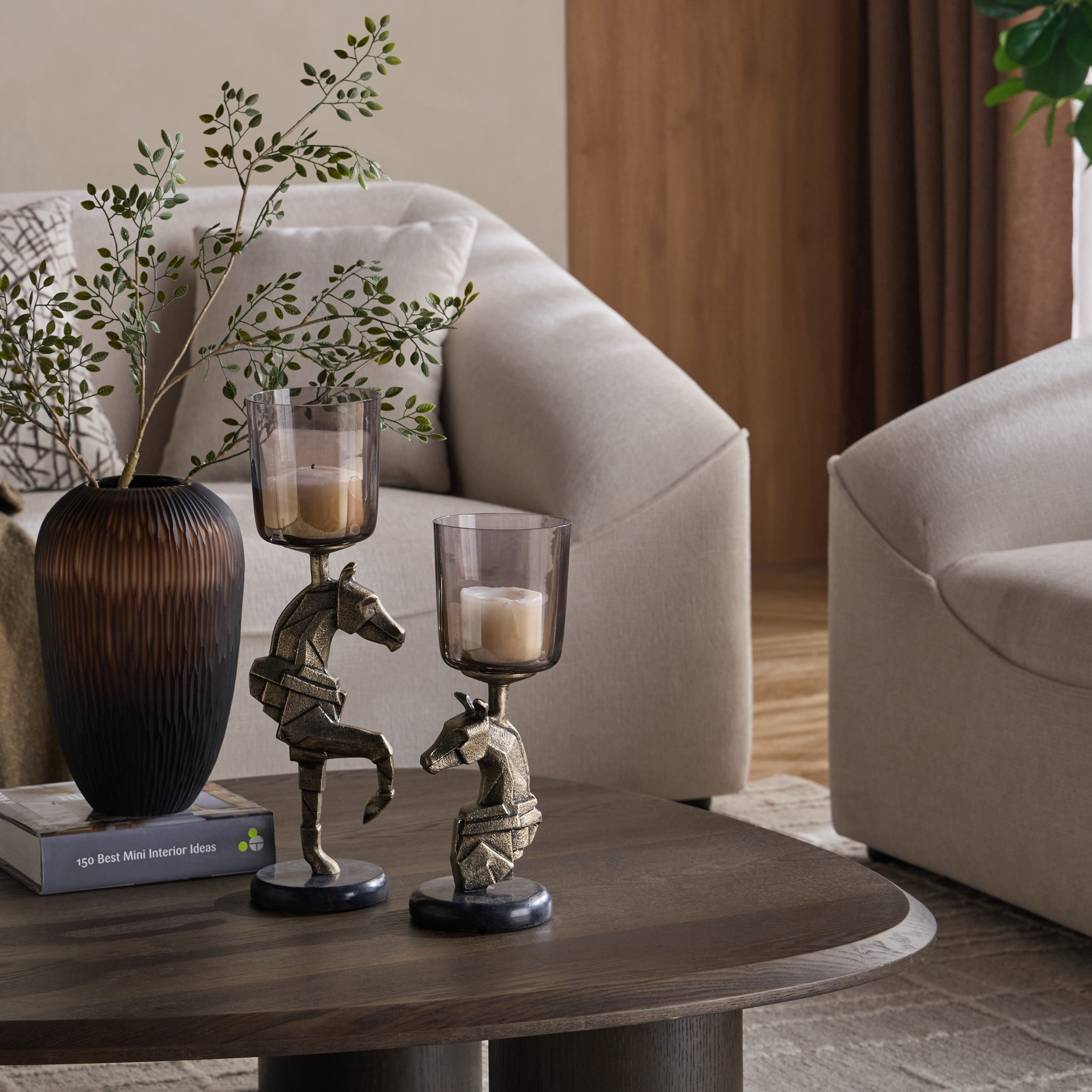 حامل شموع طويلة معدن - ستاليون - 40 سم-household-decor-candleholdersandlanterns-image-5