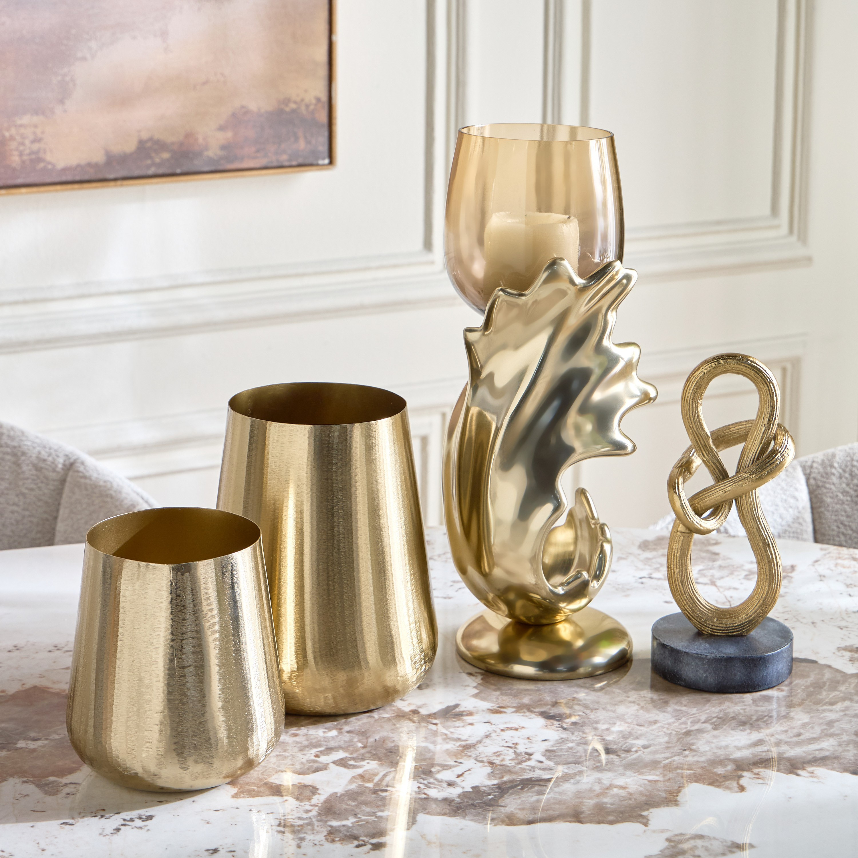 Lotus Swirl Pillar Candleholder-household-decor-candleholdersandlanterns-image-6